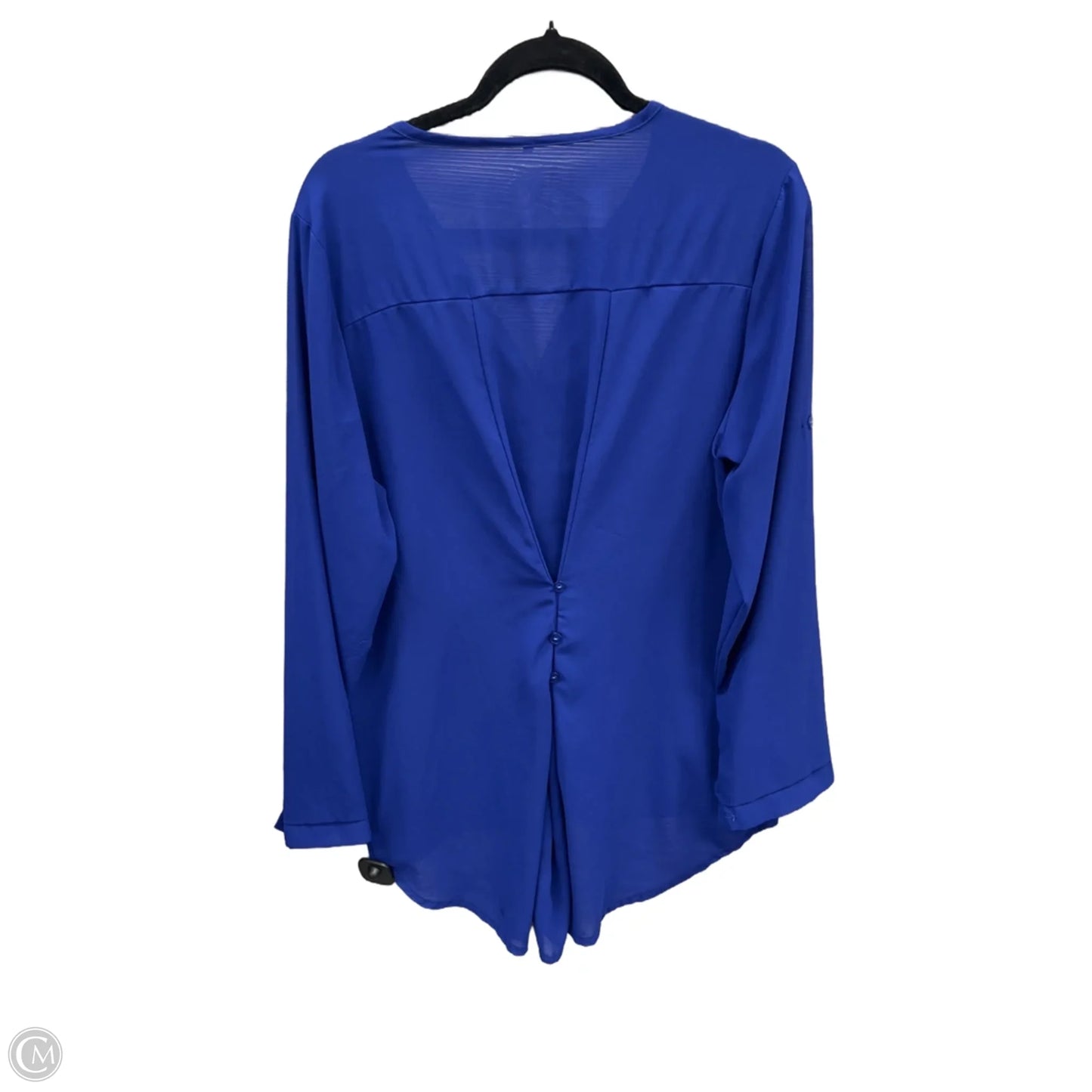 Top Long Sleeve By Clothes Mentor In Blue, Size: 3x