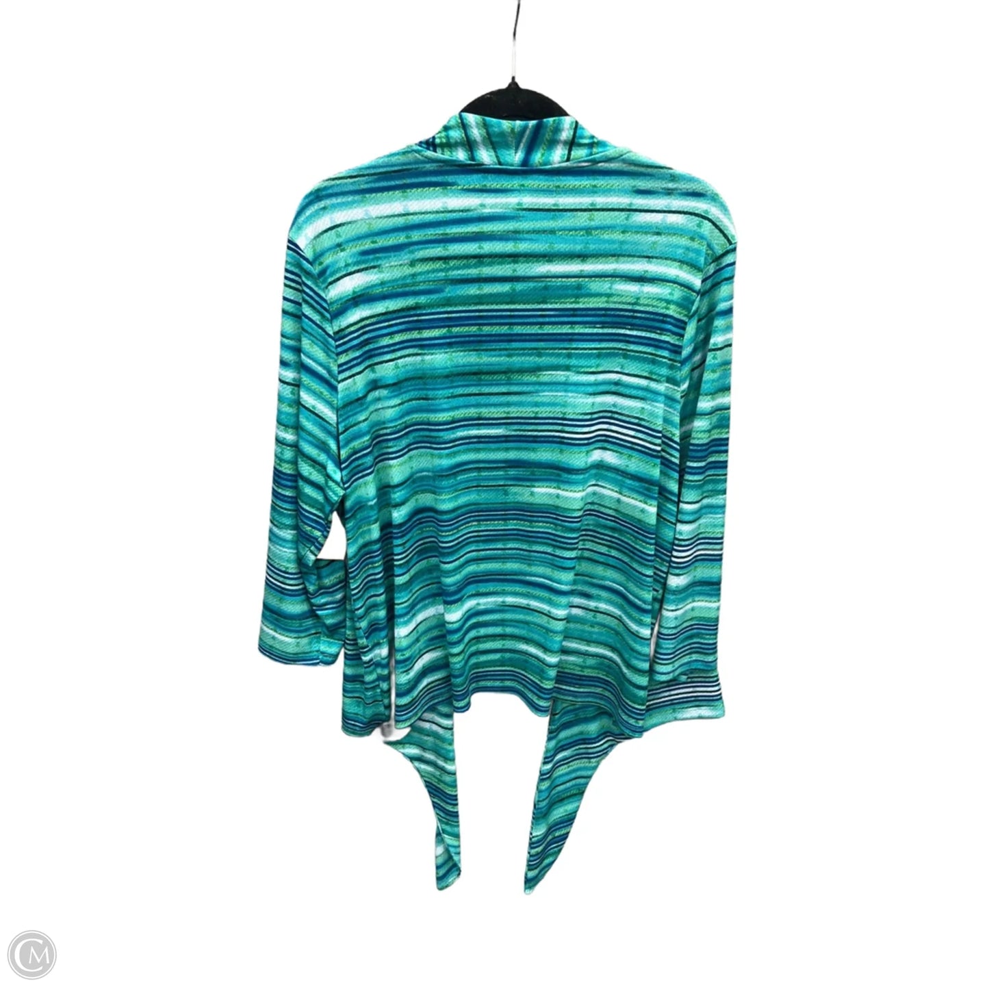 Cardigan By Cj Banks In Green, Size: 1x