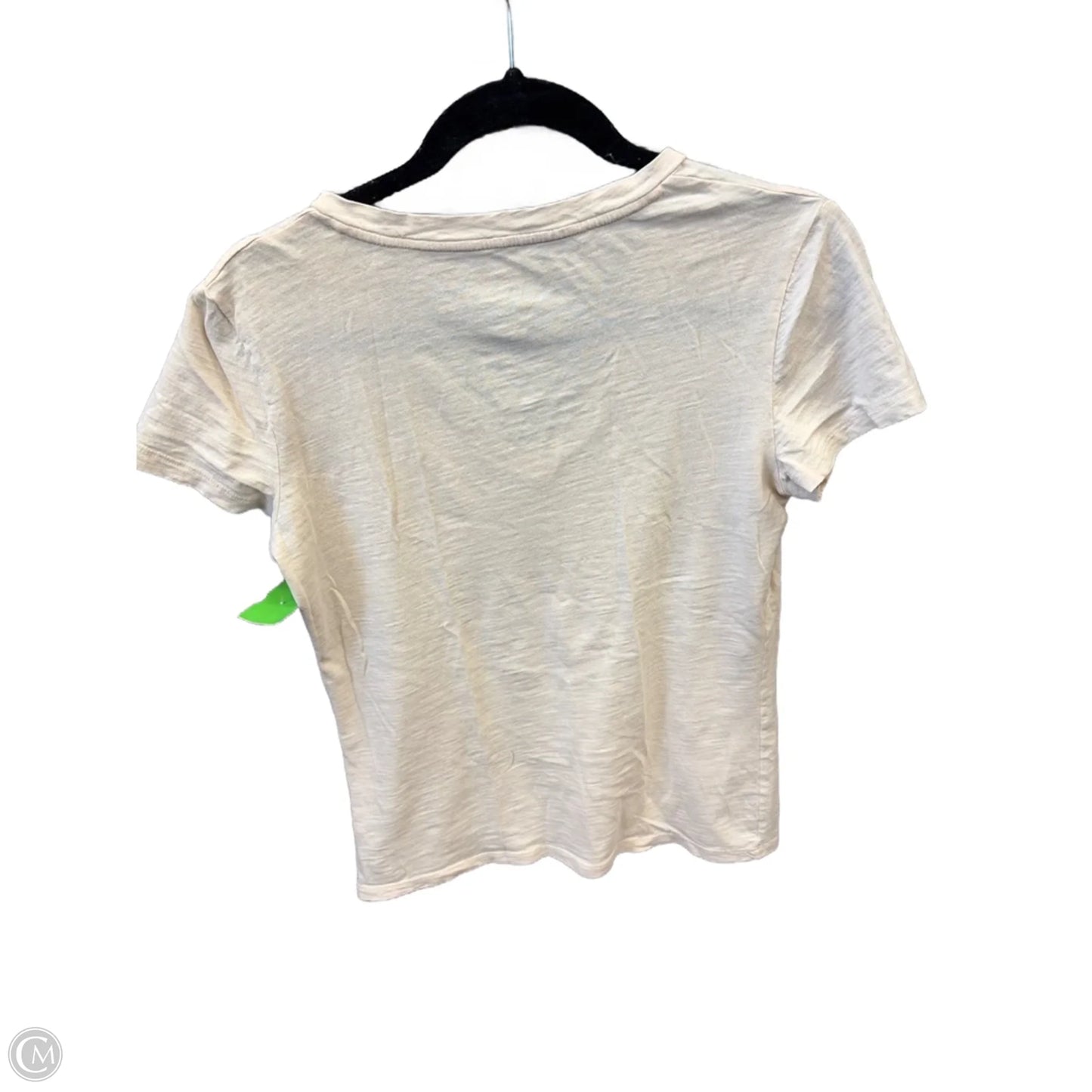 Top Short Sleeve Basic By Universal Thread In Cream, Size: S