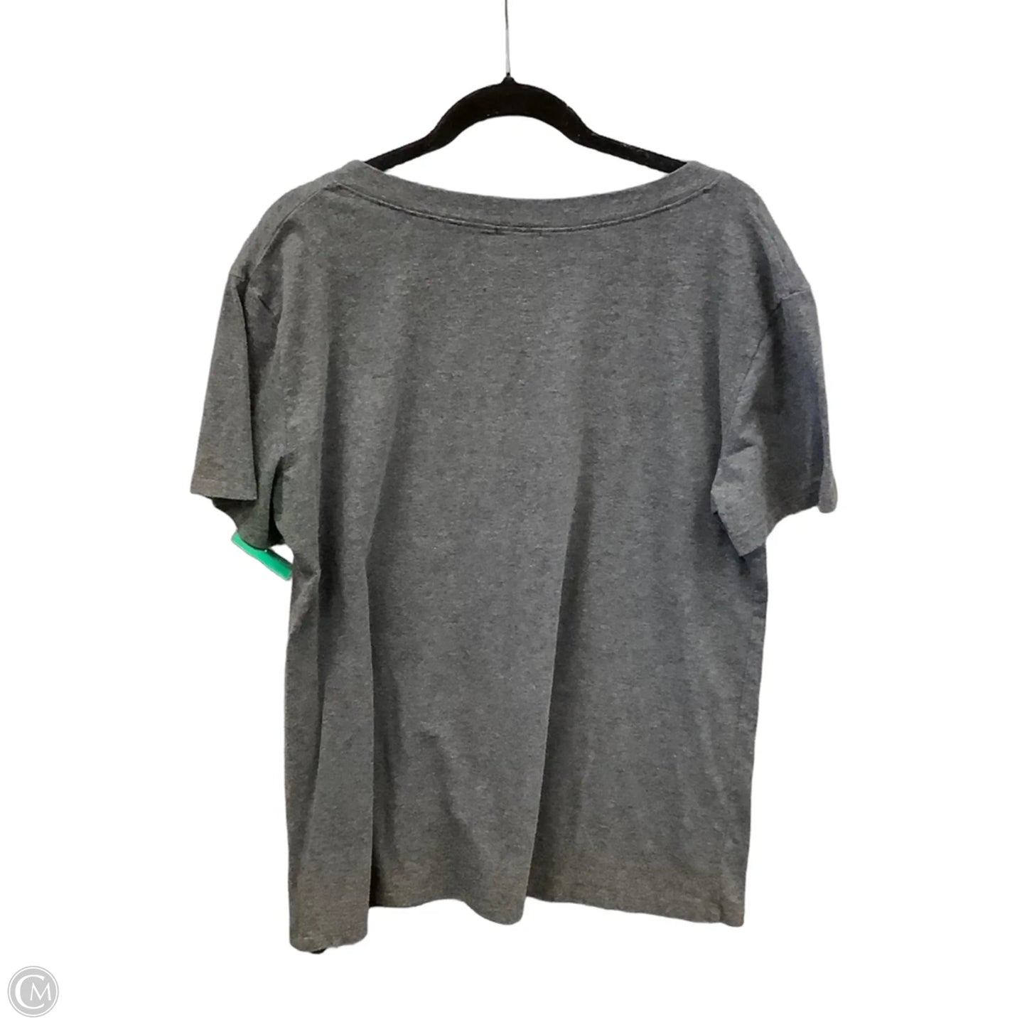 Top Short Sleeve Basic By Clothes Mentor In Grey, Size: 2x