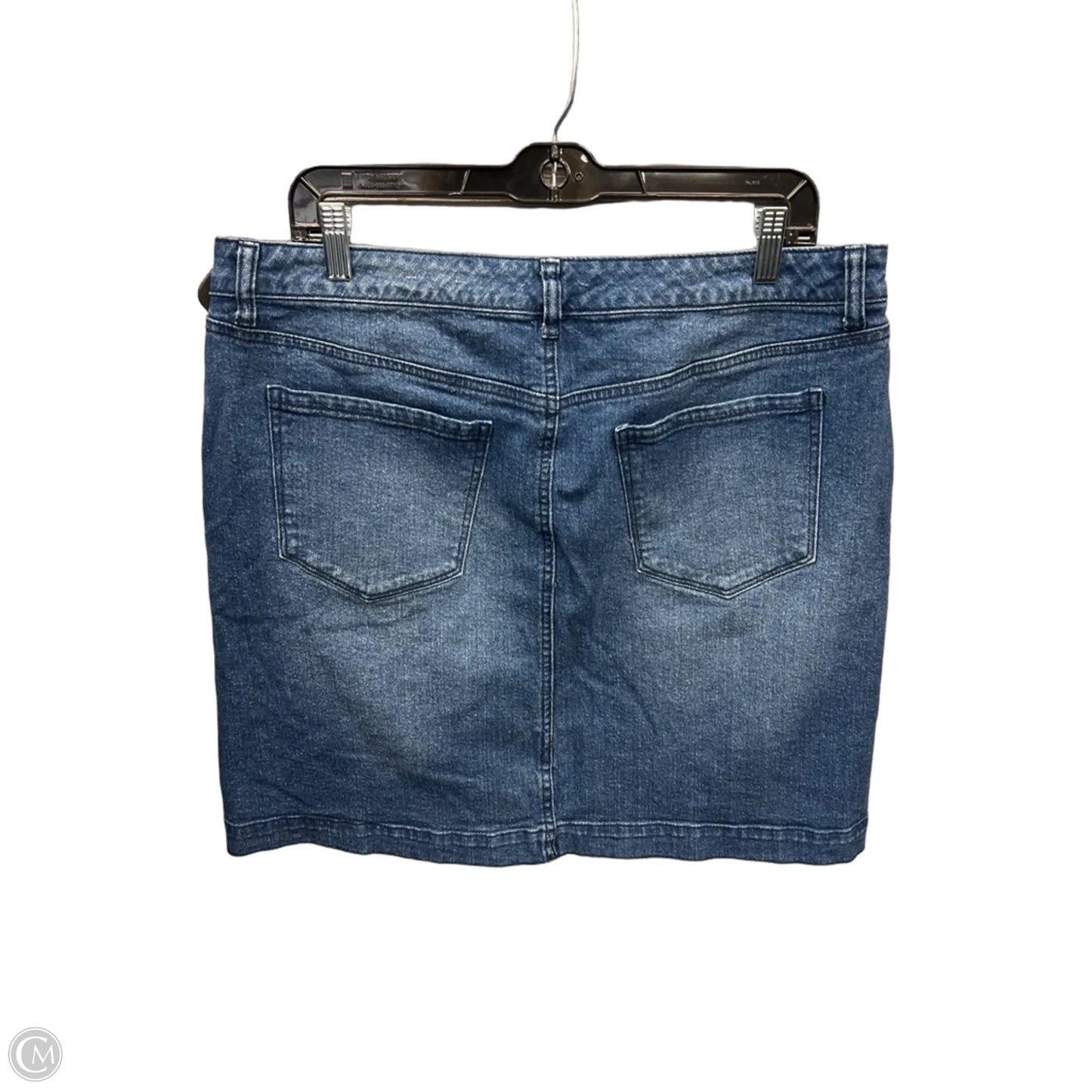 Skirt Midi By Style And Company In Blue Denim, Size: 14