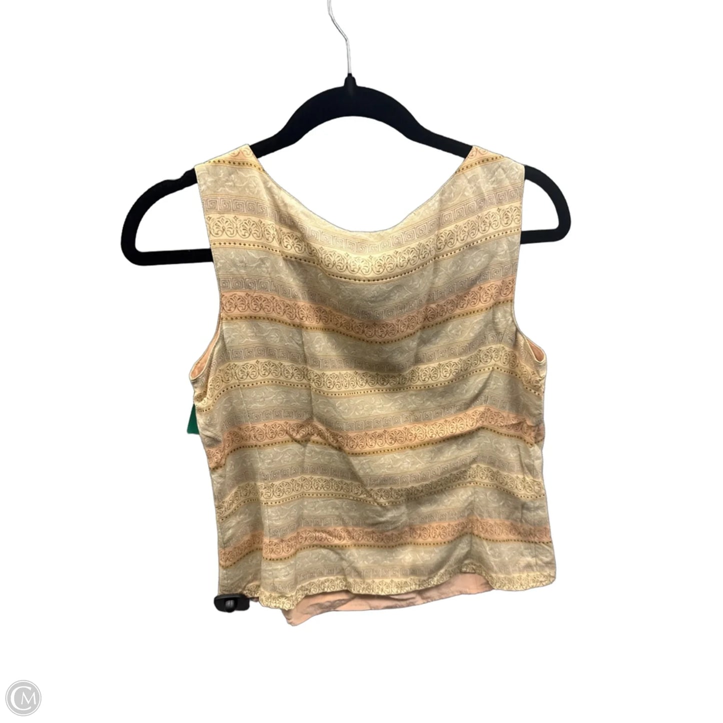 Top Sleeveless By Liz Claiborne In Tan, Size: Mp