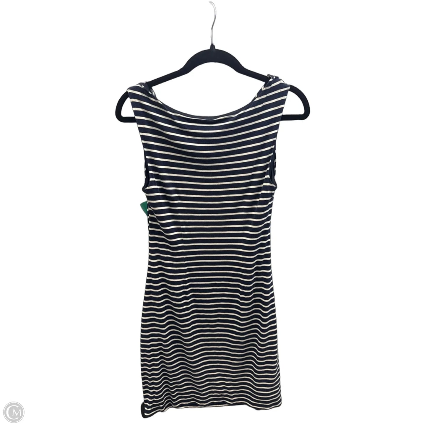 Dress Casual Midi By Loft In Striped Pattern, Size: M