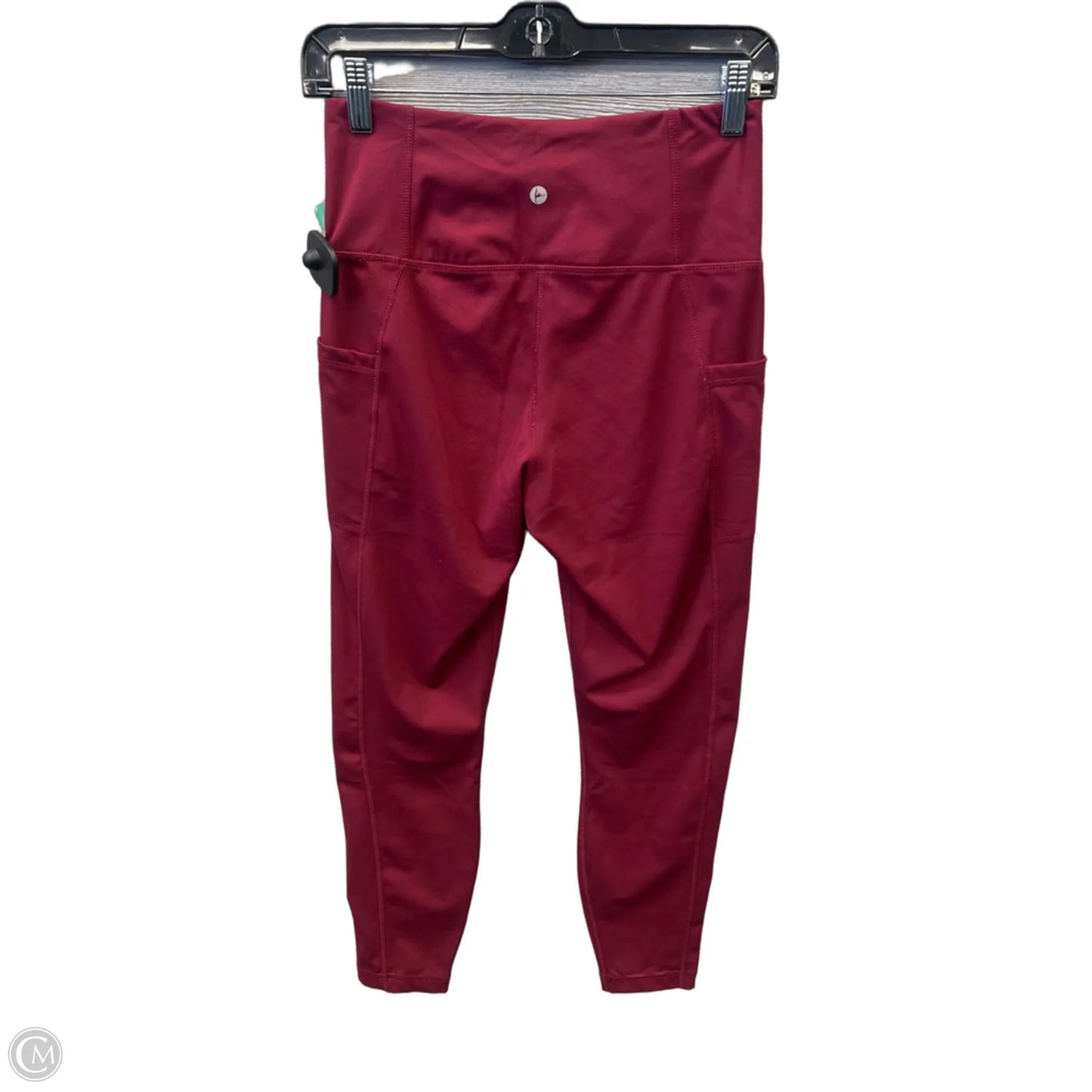 Athletic Leggings By 90 Degrees By Reflex In Red, Size: M