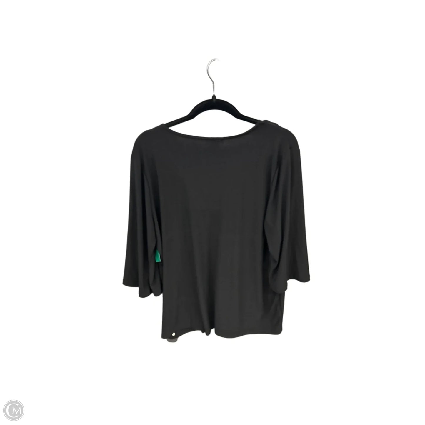 Blouse Long Sleeve By Clothes Mentor In Black, Size: 2x