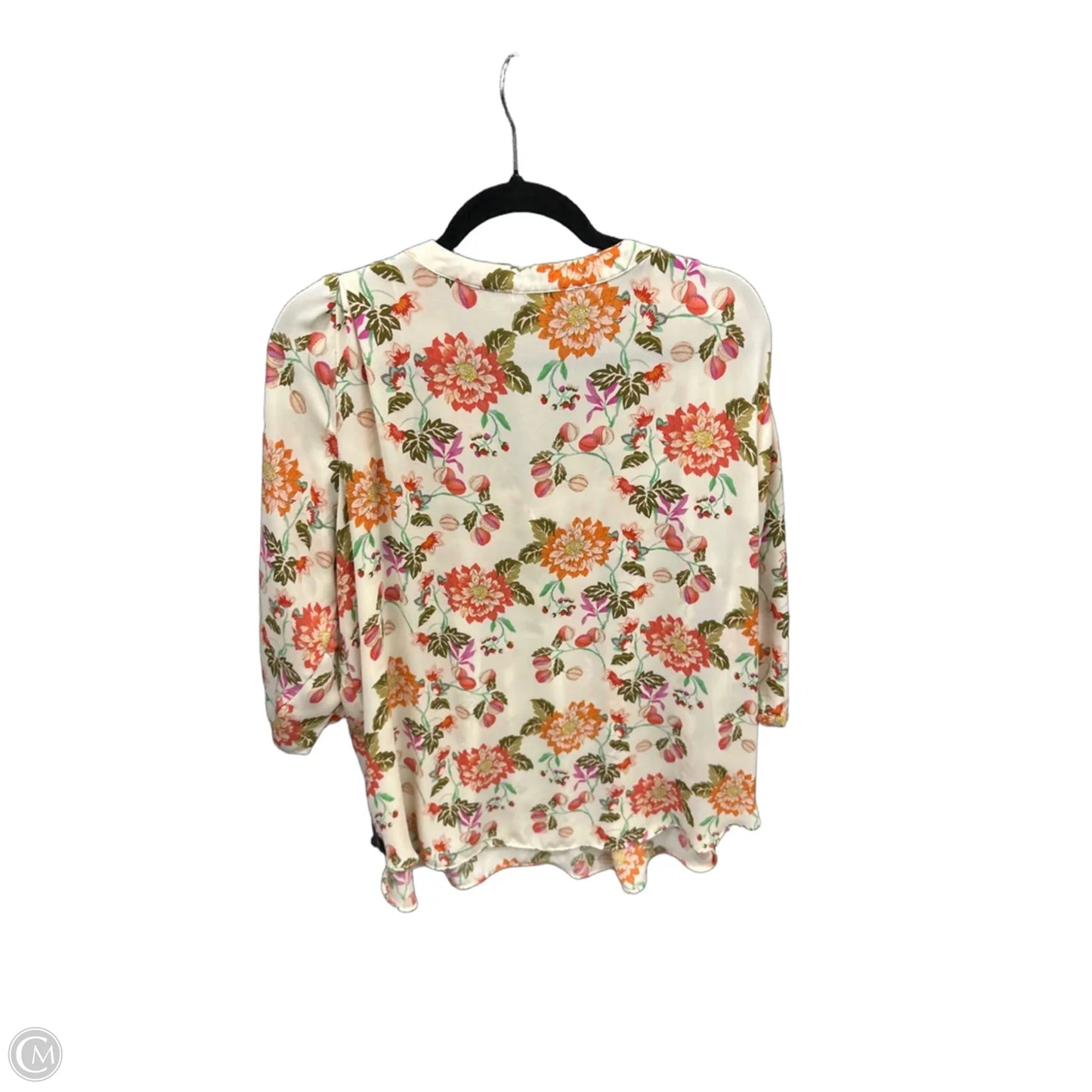 Blouse Long Sleeve By Rose And Olive In Floral Print, Size: 2x