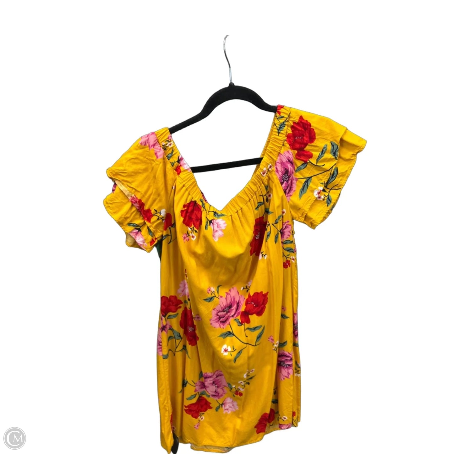 Dress Casual Short By Old Navy In Yellow, Size: M
