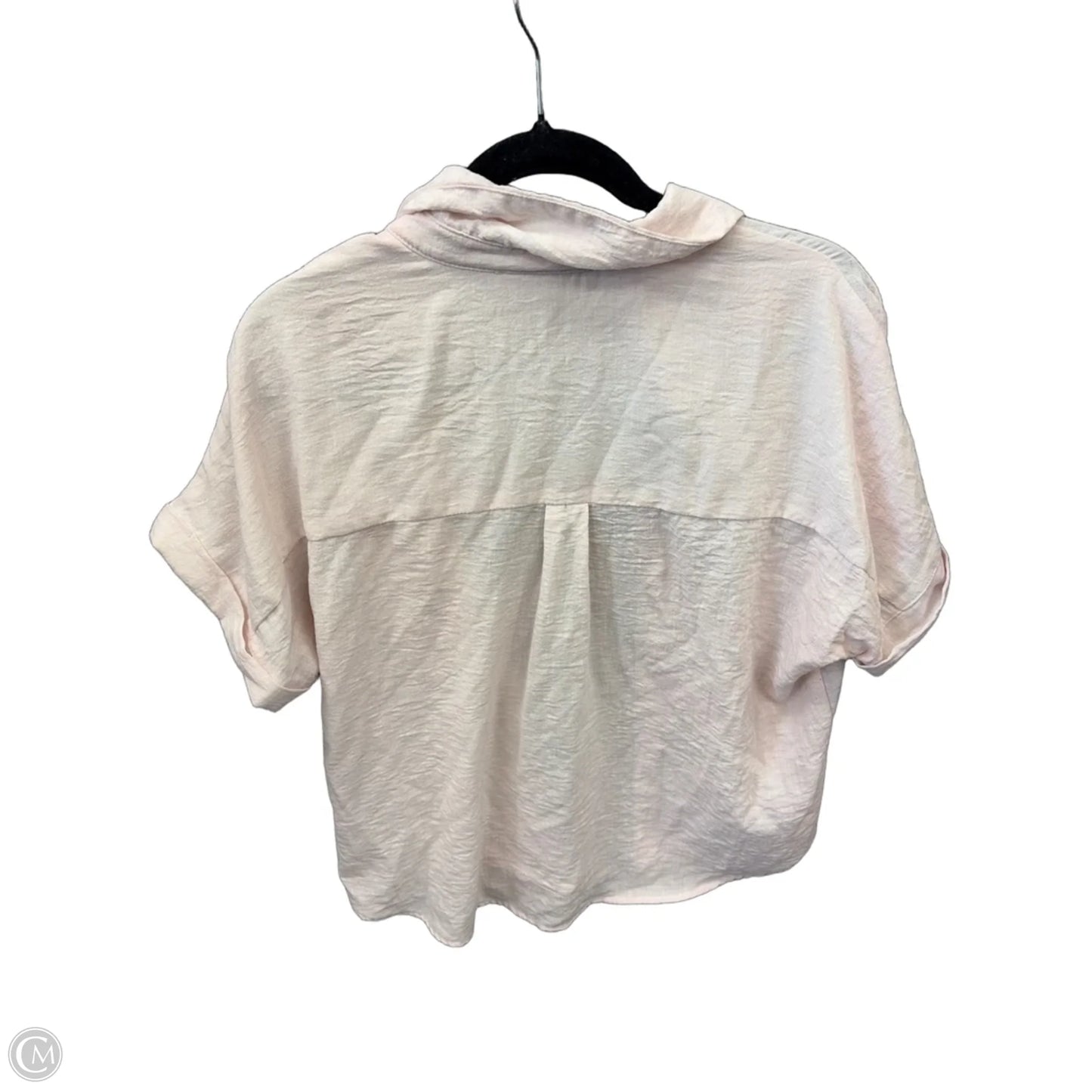 Top Short Sleeve By Monteau In Pink, Size: Xl