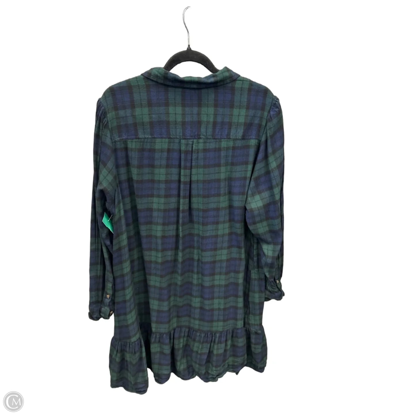 Dress Casual Midi By Time And Tru In Plaid Pattern, Size: 3x