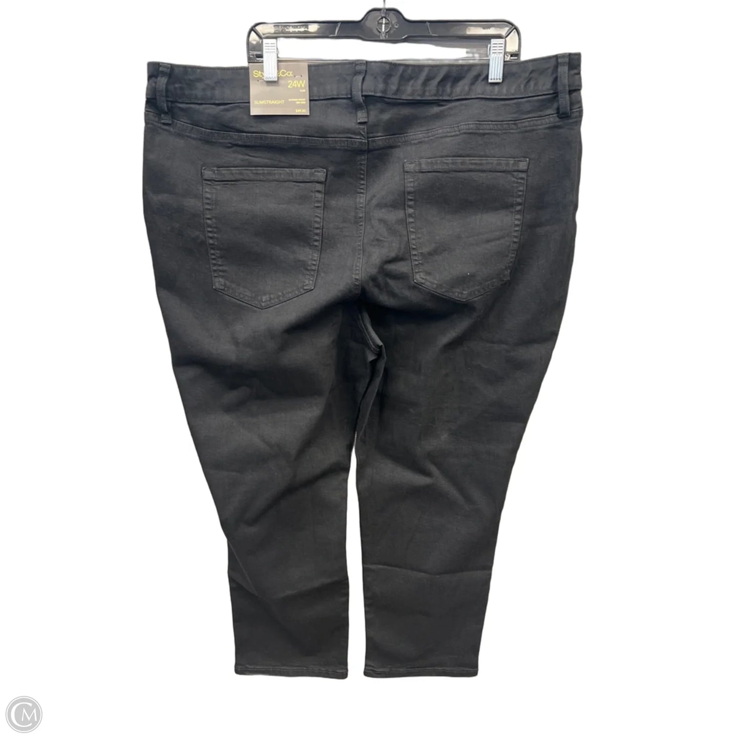 Jeans Straight By Style And Company In Black, Size: 24
