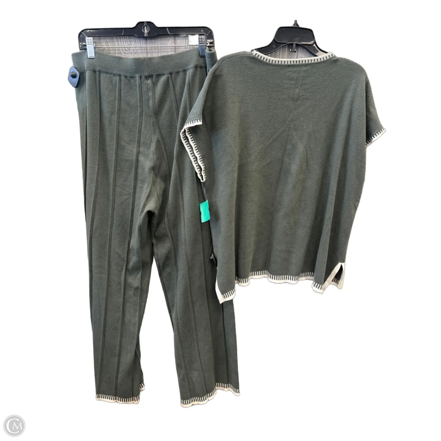 Apparel Tag By Ekouaer In Green & White, Size: 2x