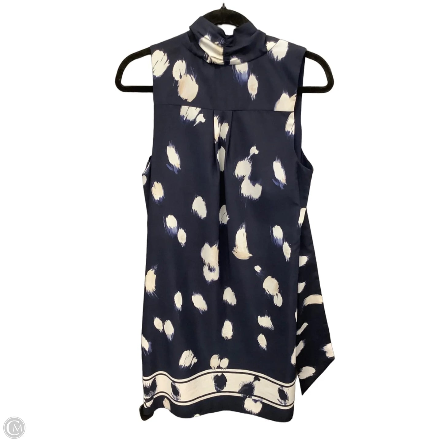 Dress Casual Midi By Banana Republic In Blue & White, Size: S