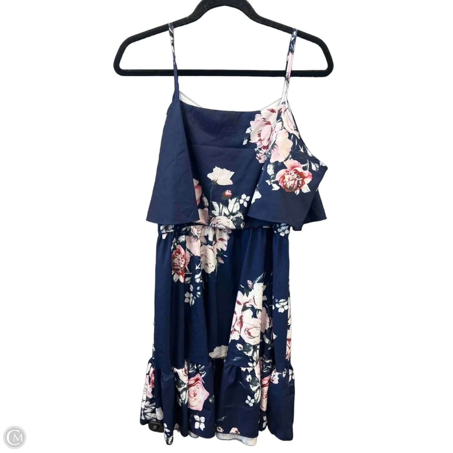 Dress Casual Midi By Clothes Mentor In Blue, Size: L