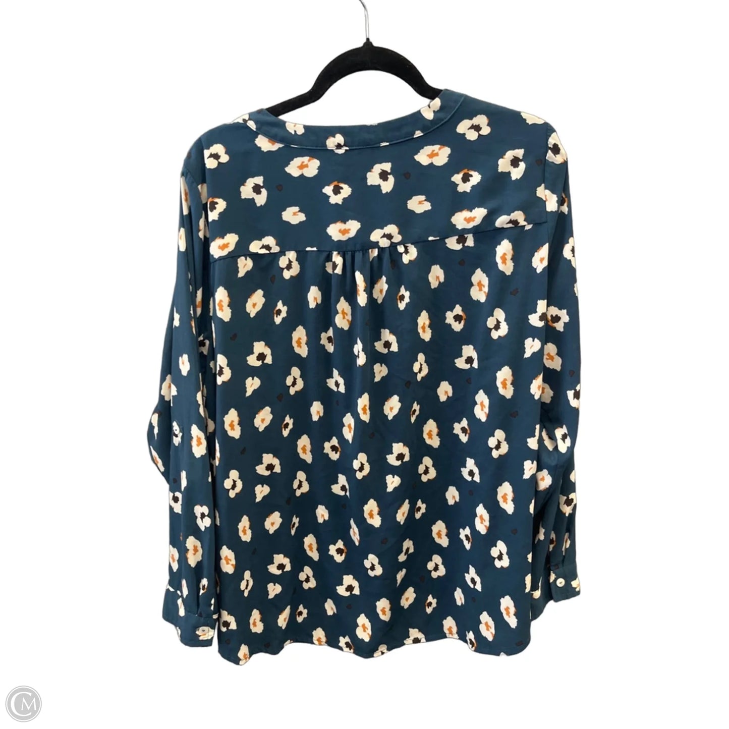 Top Long Sleeve By Skies Are Blue In Blue, Size: 2x