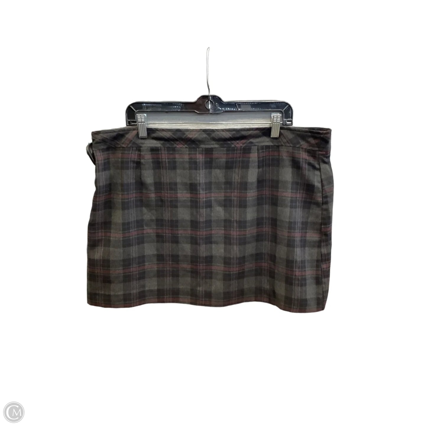 Skirt Mini & Short By Gap In Plaid Pattern, Size: 18