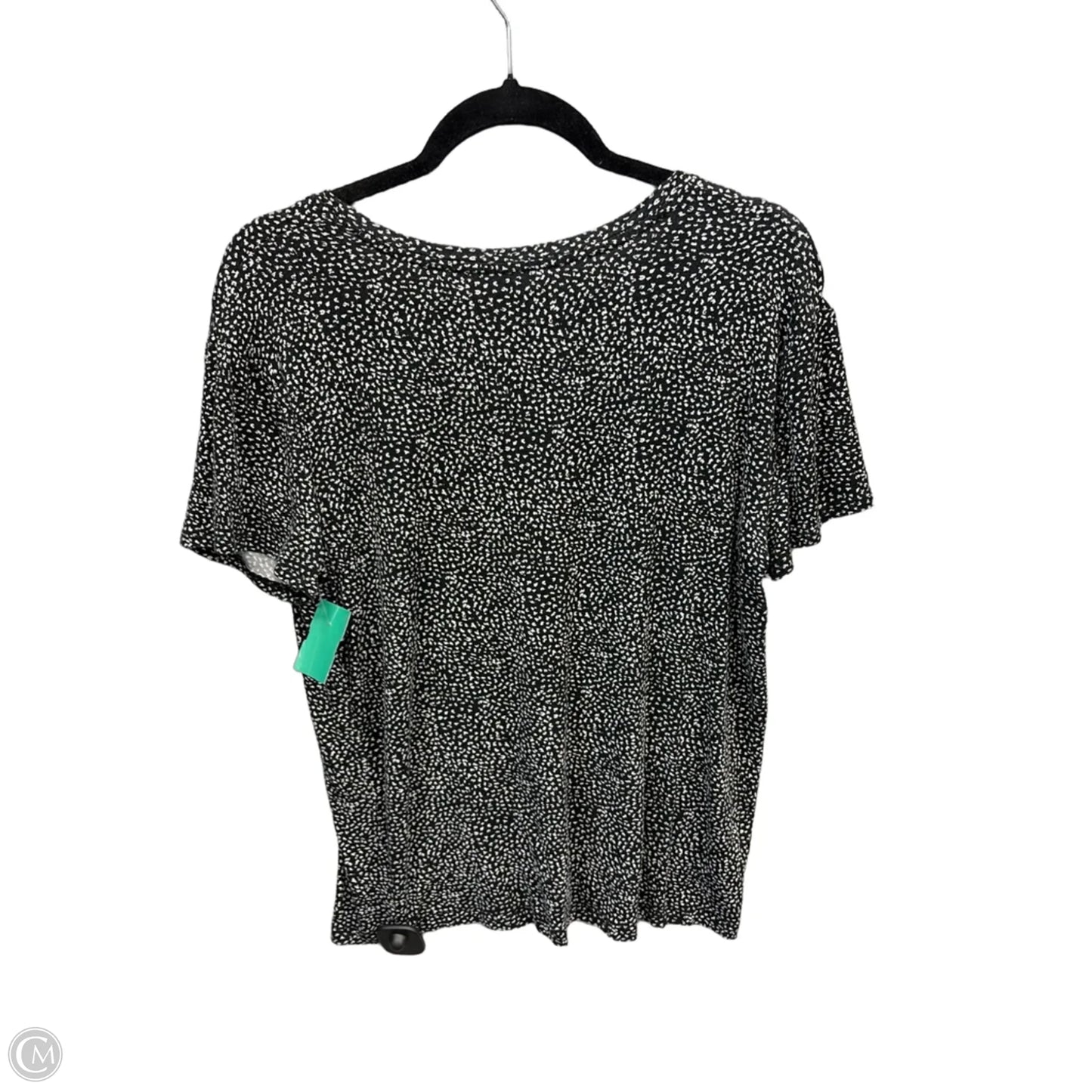 Top Short Sleeve By Nine West Apparel In Black, Size: M