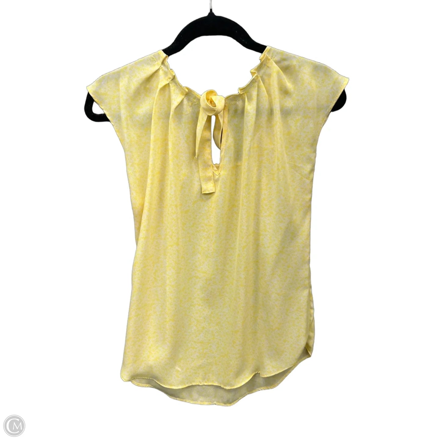 Blouse Short Sleeve By Lc Lauren Conrad In Yellow, Size: S