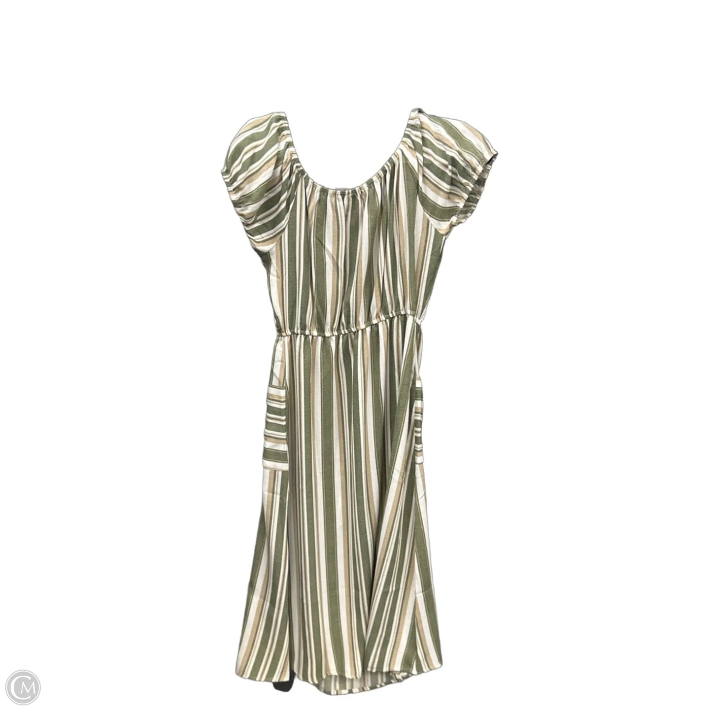 Dress Casual Midi By Naif In Striped Pattern, Size: S