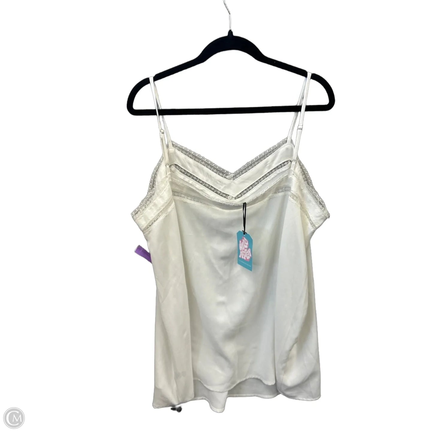 Top Sleeveless By Jodifl In White, Size: 3x