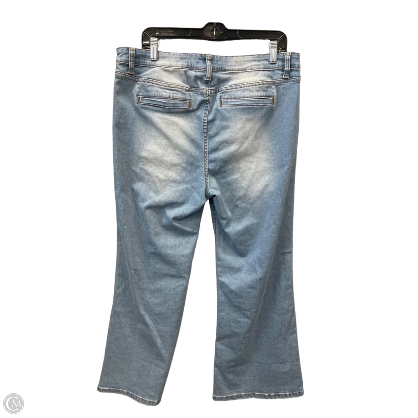 Jeans Flared By Time And Tru In Blue Denim, Size: 16