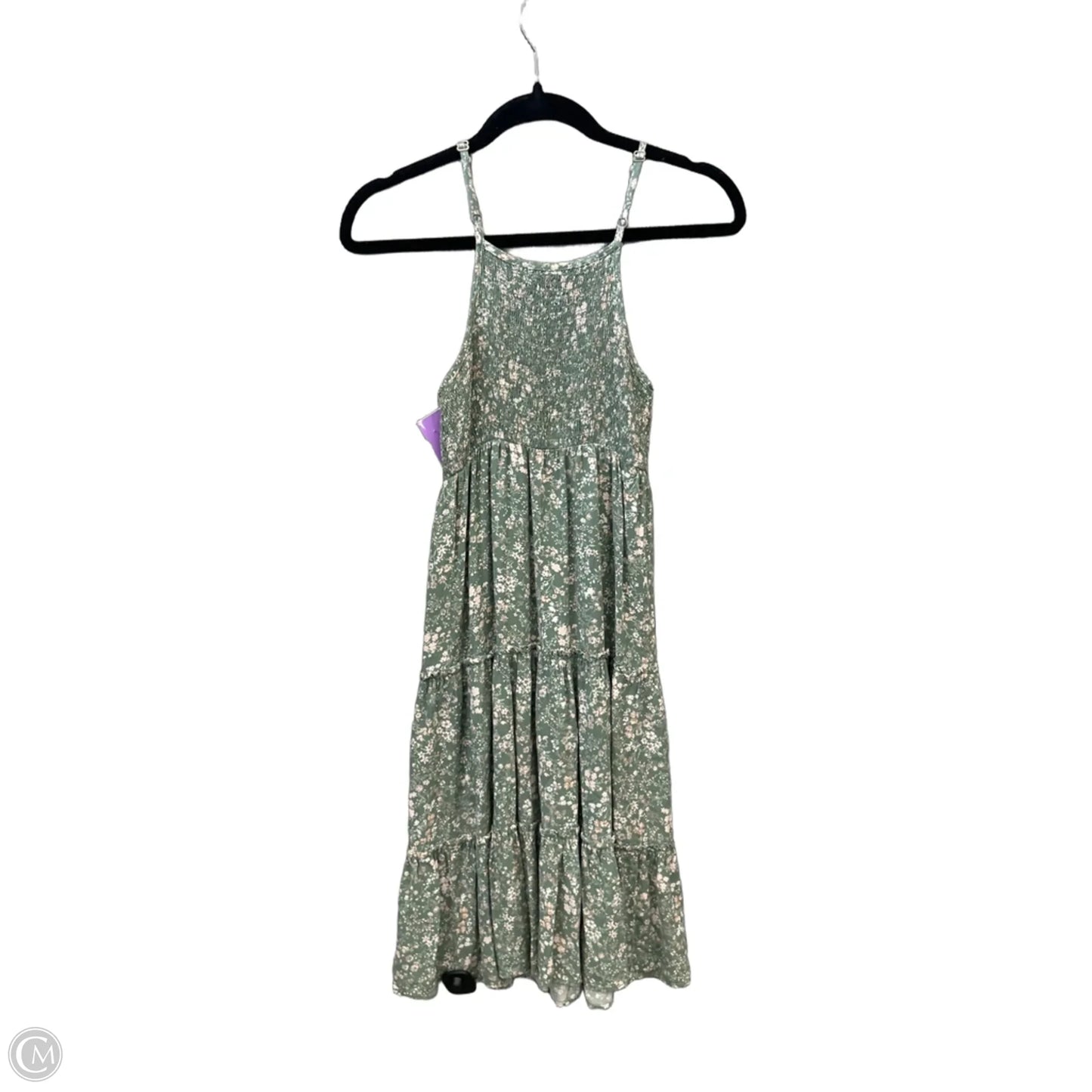 Dress Casual Midi By Clothes Mentor In Green, Size: Xs
