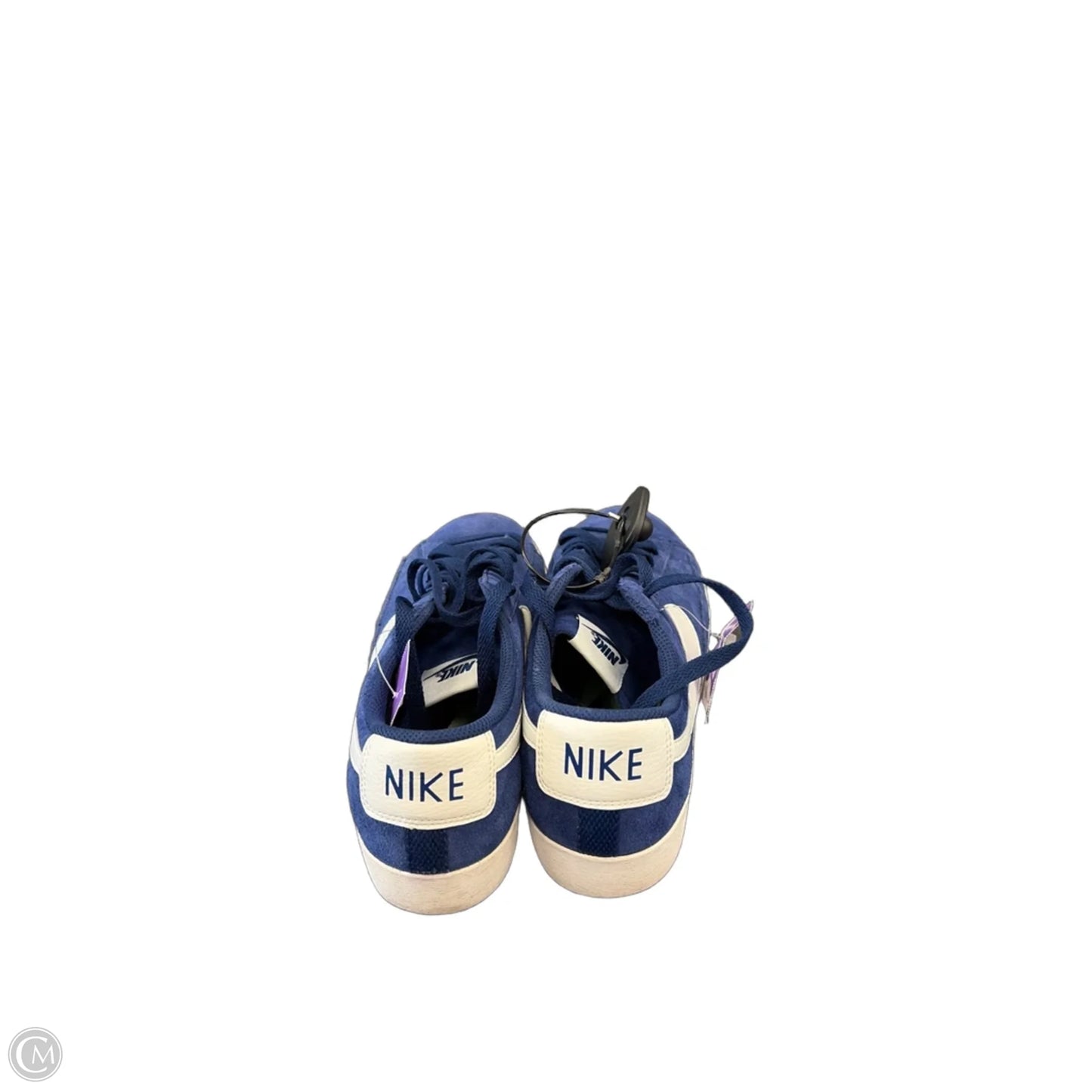 Shoes Sneakers By Nike In Blue & White, Size: 10