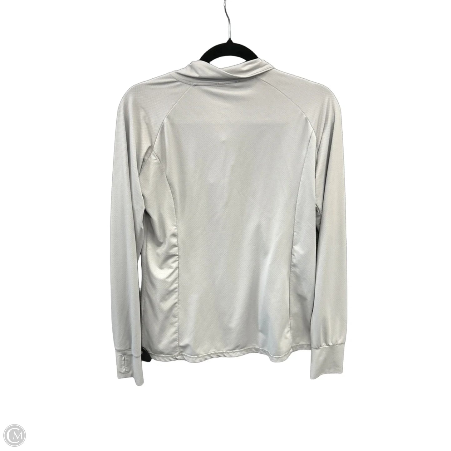 Athletic Top Long Sleeve Crewneck By Clothes Mentor In Grey, Size: M