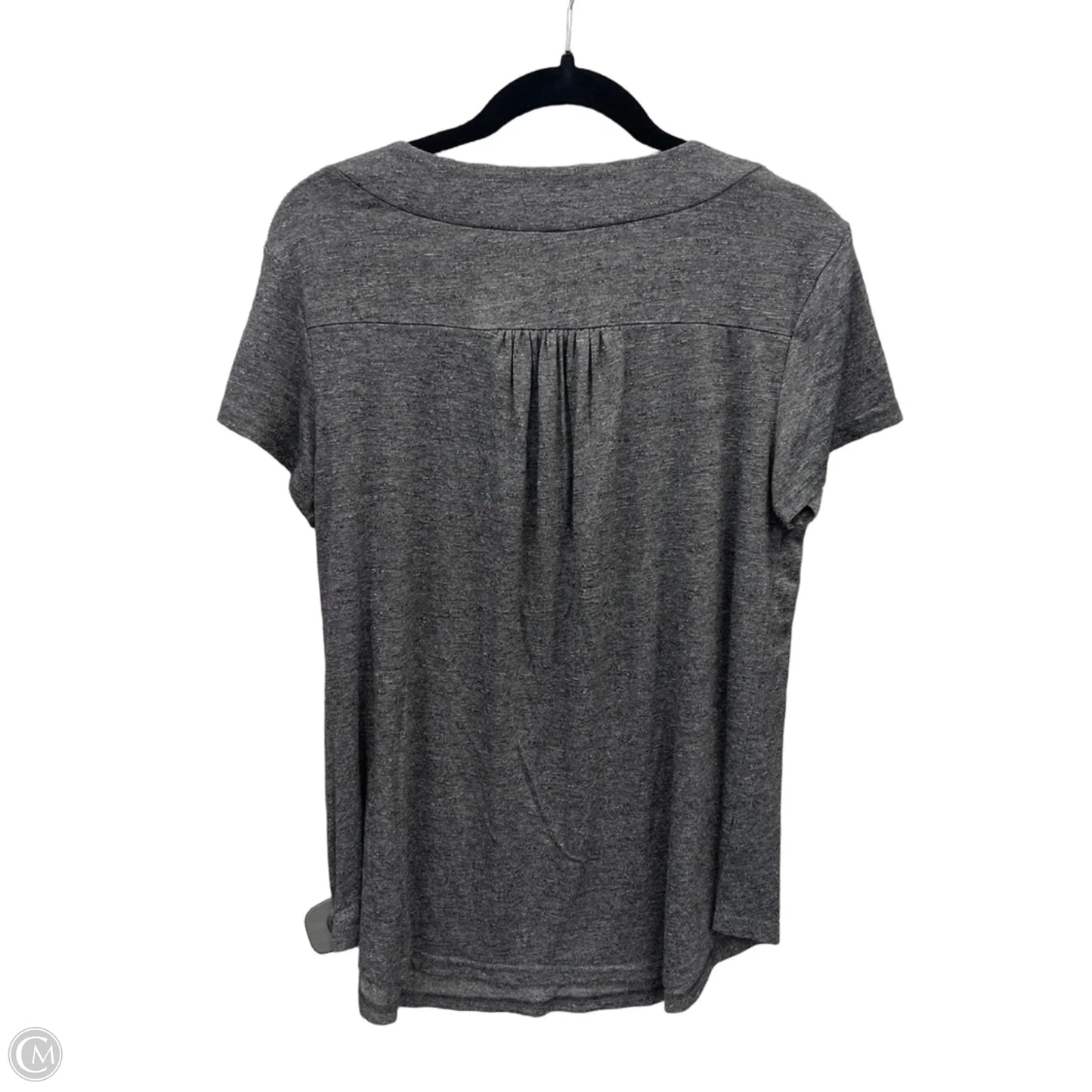 Top Short Sleeve By Clothes Mentor In Grey, Size: L
