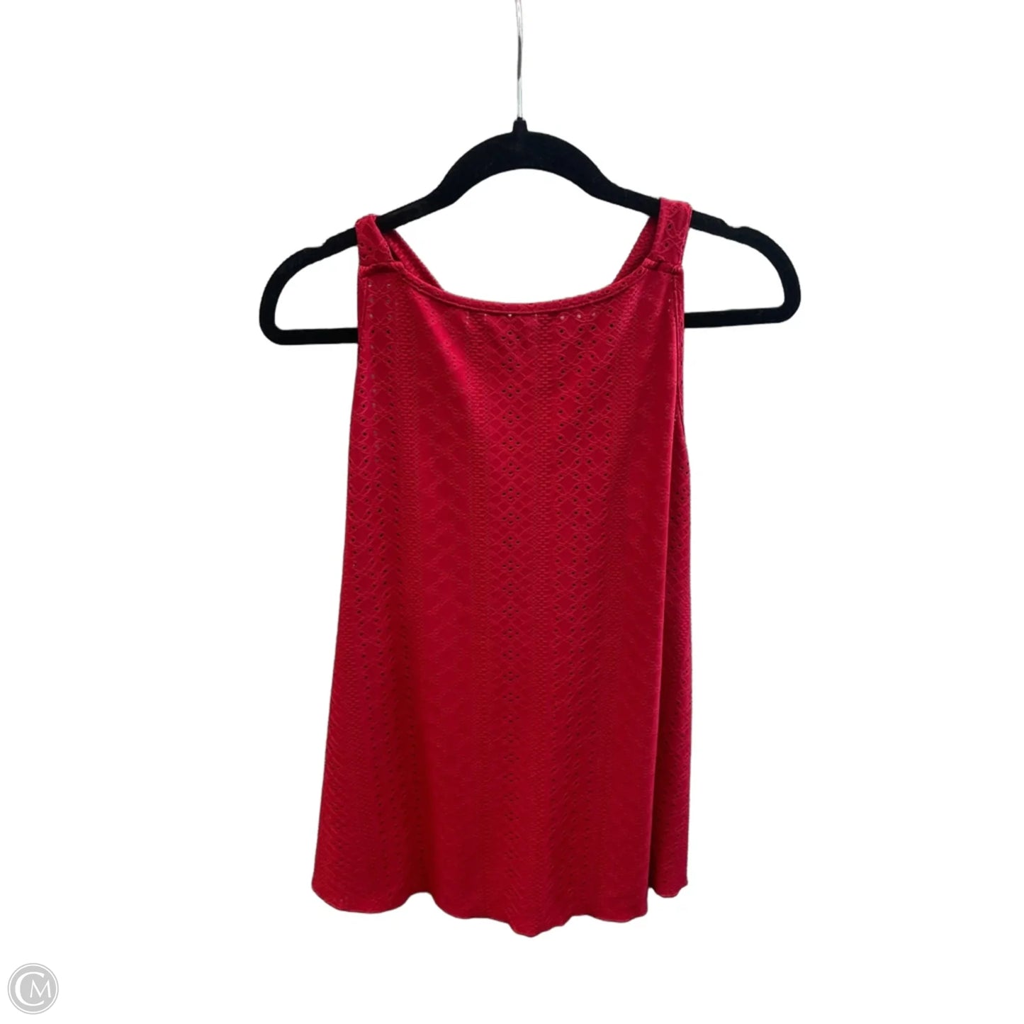 Top Sleeveless By Clothes Mentor In Red, Size: 1x