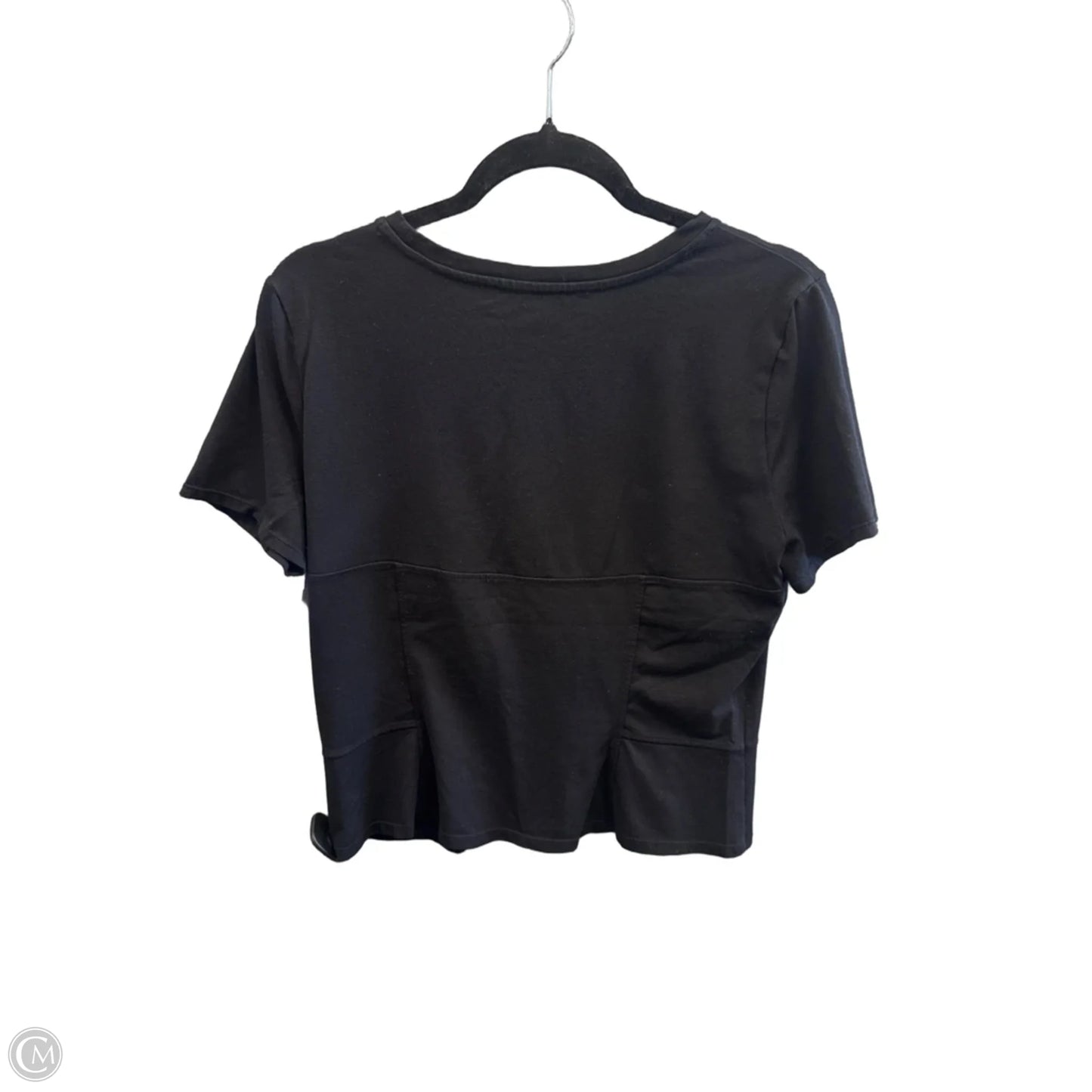 Top Short Sleeve By White House Black Market In Black, Size: L