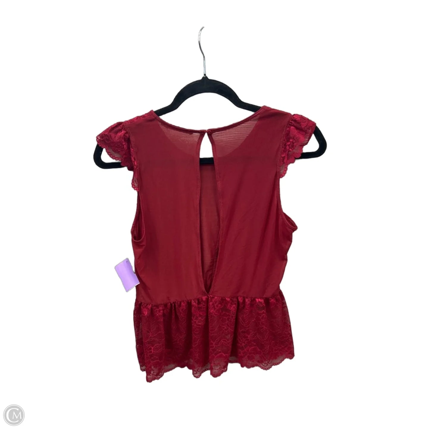 Top Sleeveless By Bke In Red, Size: M