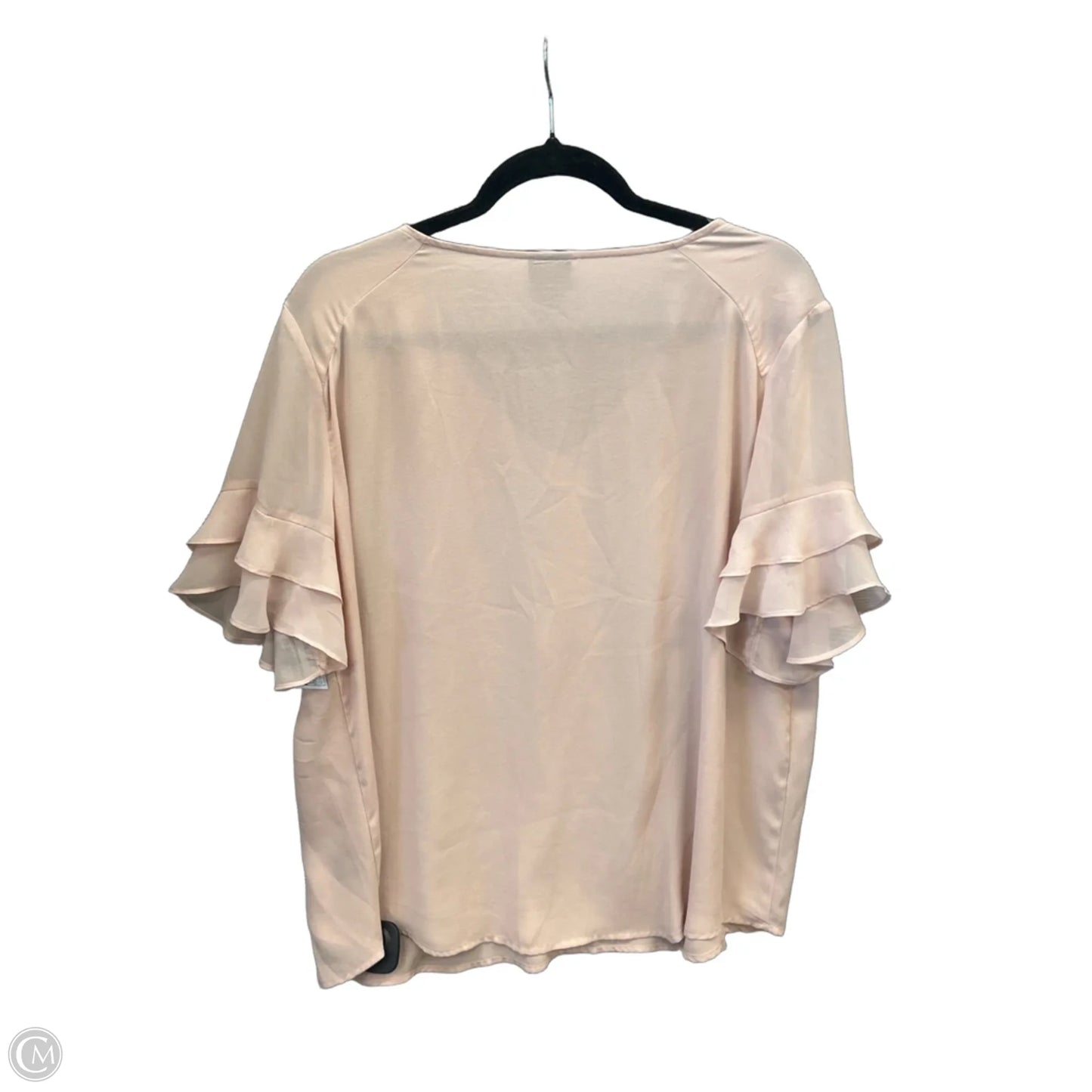 Top Short Sleeve By Worthington In Pink, Size: Xl