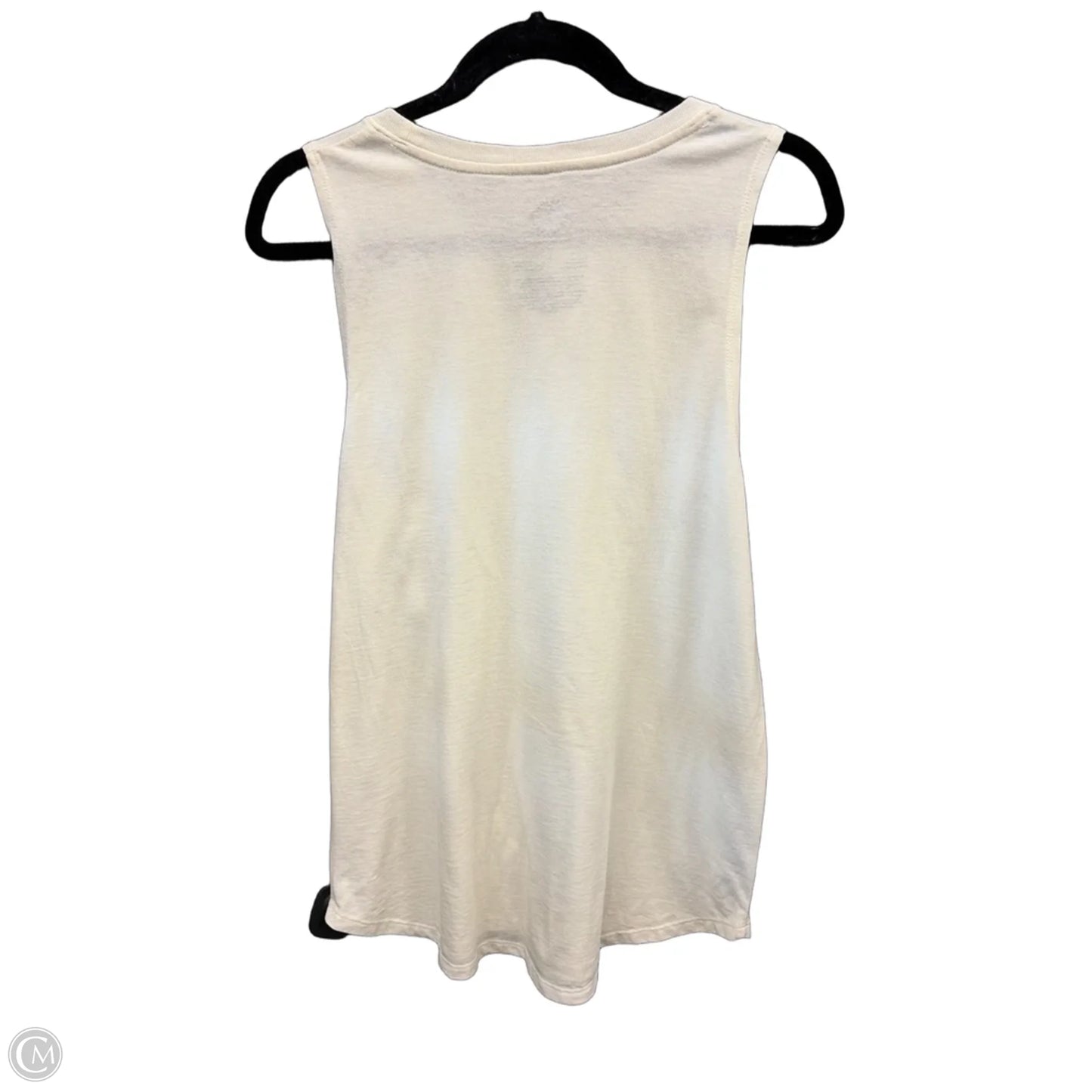 Tank Top By Clothes Mentor In Cream & Green, Size: L