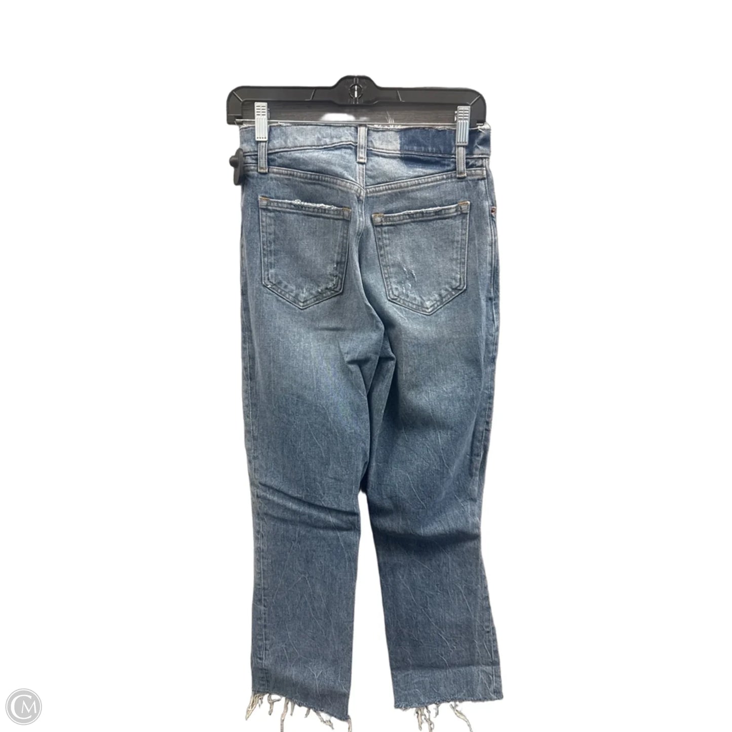 Jeans Straight By Abercrombie And Fitch In Blue Denim, Size: 0
