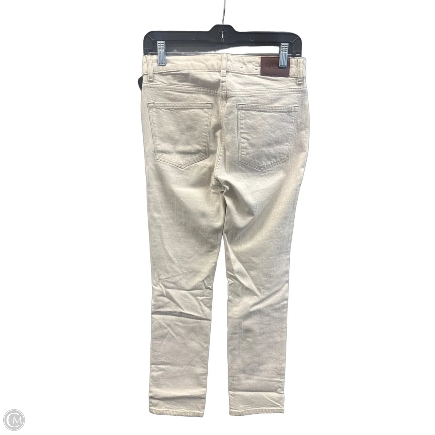 Jeans Straight By Lauren By Ralph Lauren In Cream, Size: 2