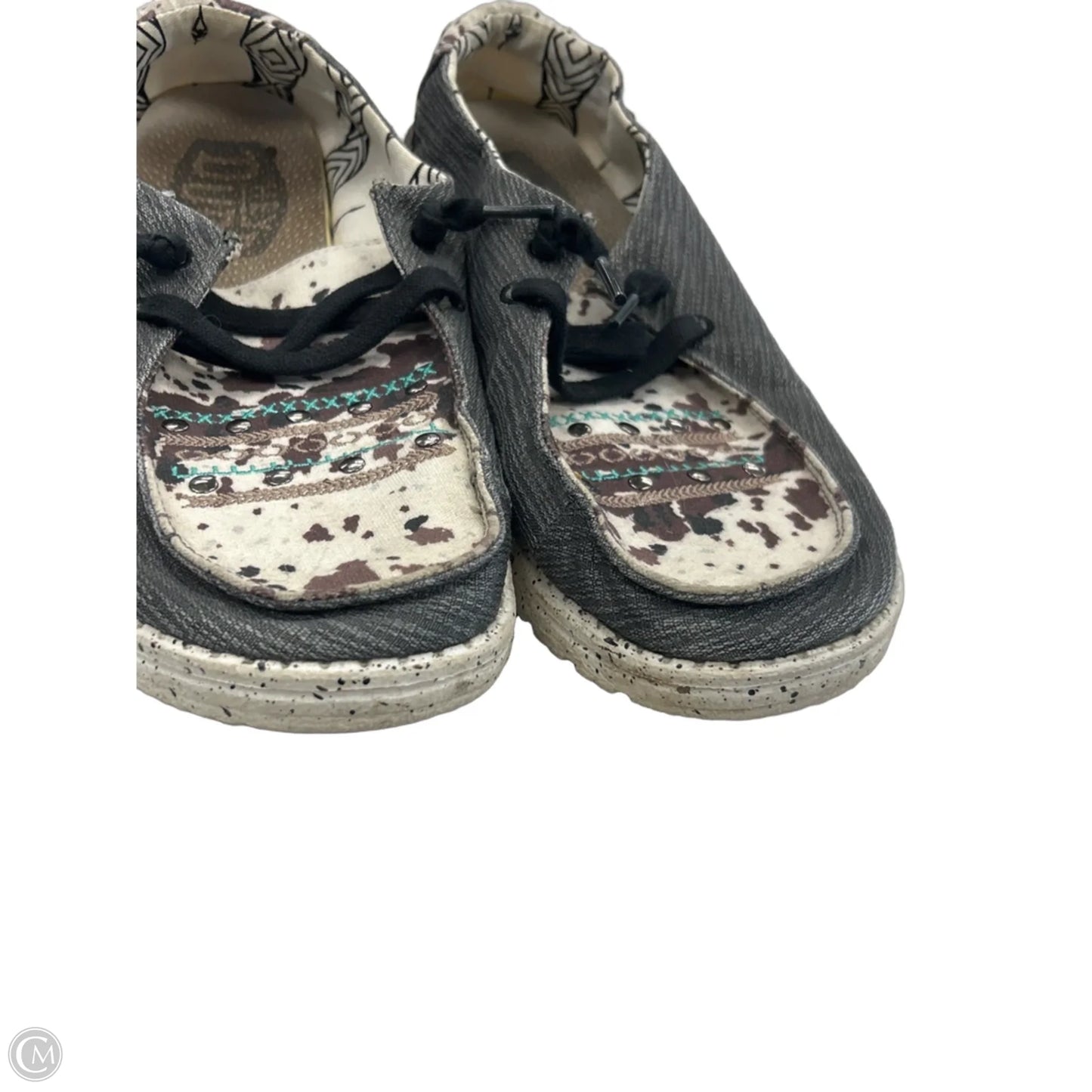 Shoes Flats By Hey Dude In Animal Print, Size: 9