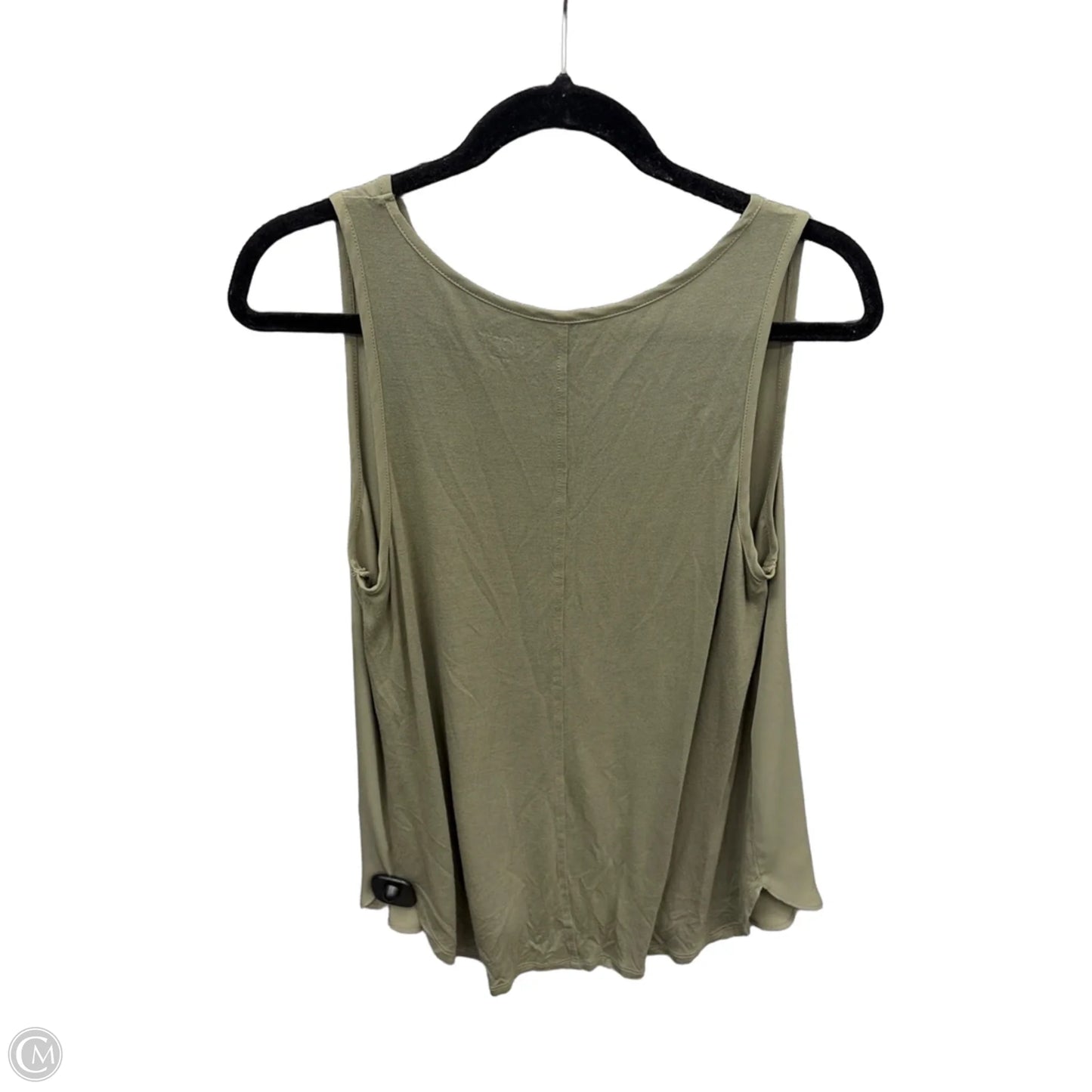 Top Sleeveless By Loft In Green, Size: M