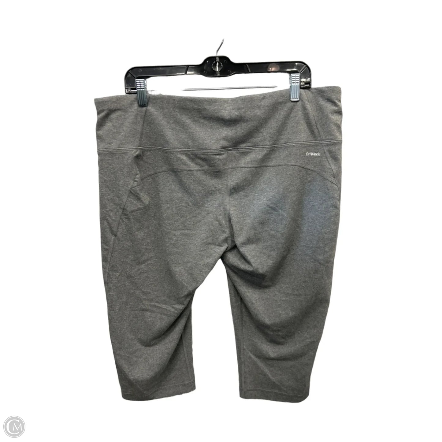 Athletic Capris By Athletic Works In Grey, Size: Xxl