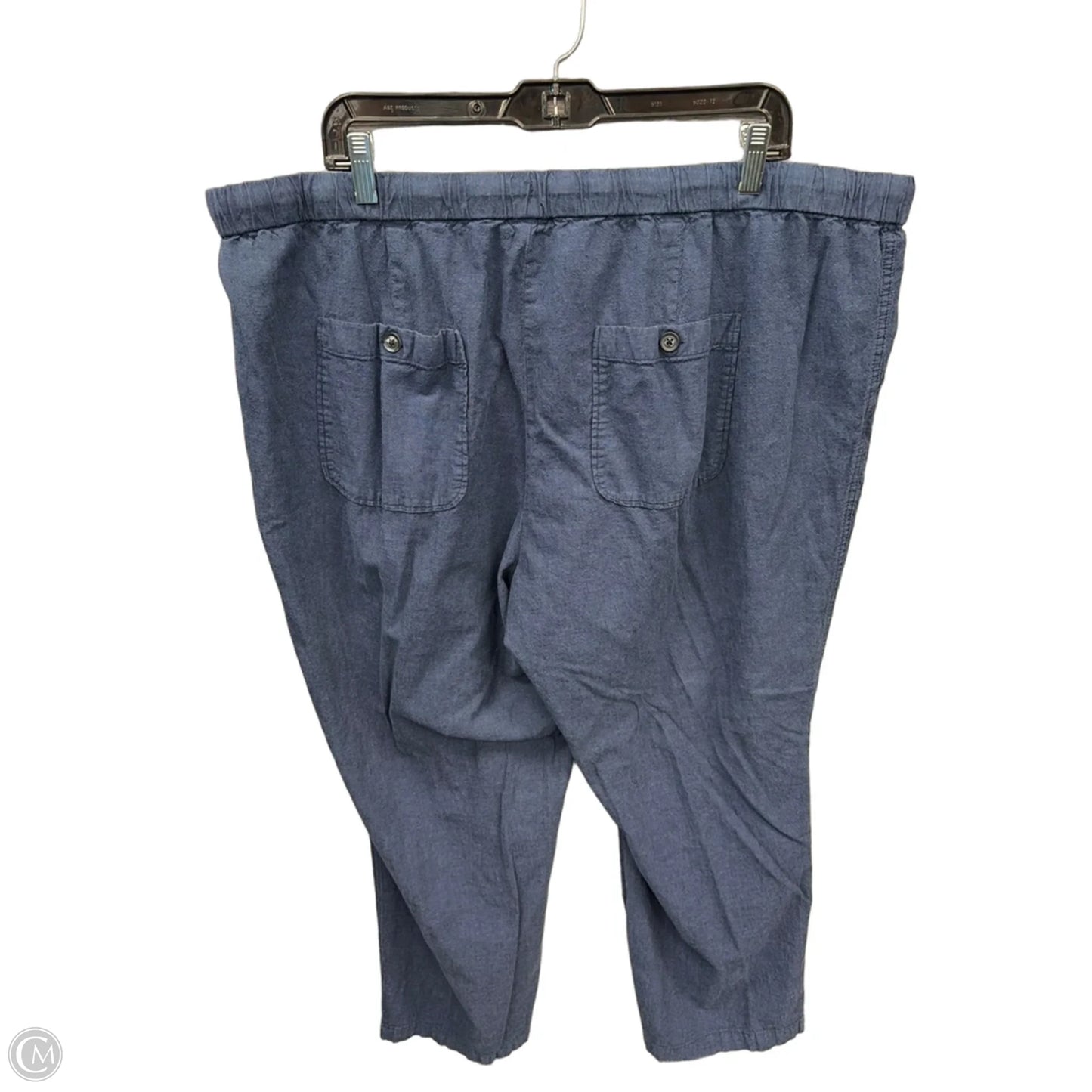 Pants Linen By Liz Claiborne In Navy, Size: 1x