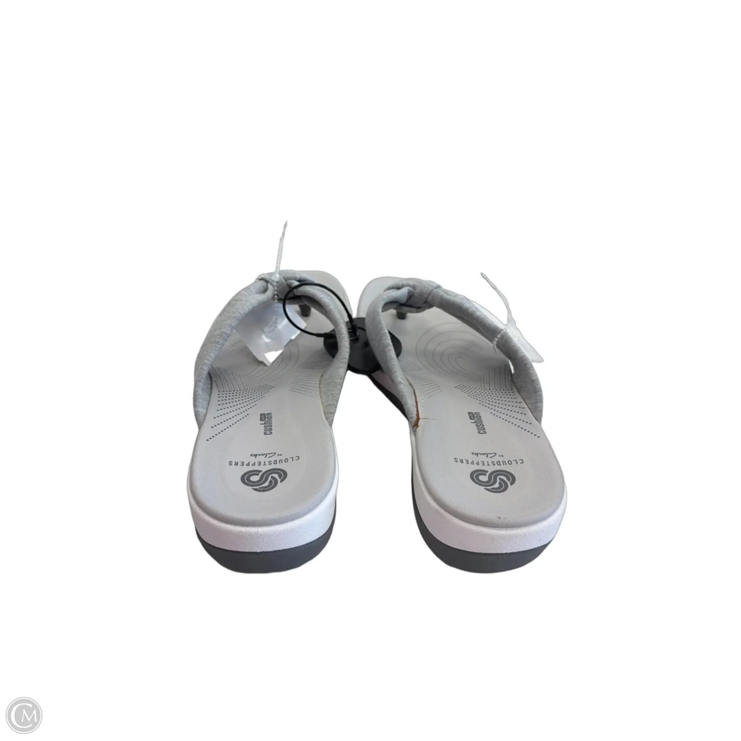 Sandals Flats By Clarks In Grey, Size: 8