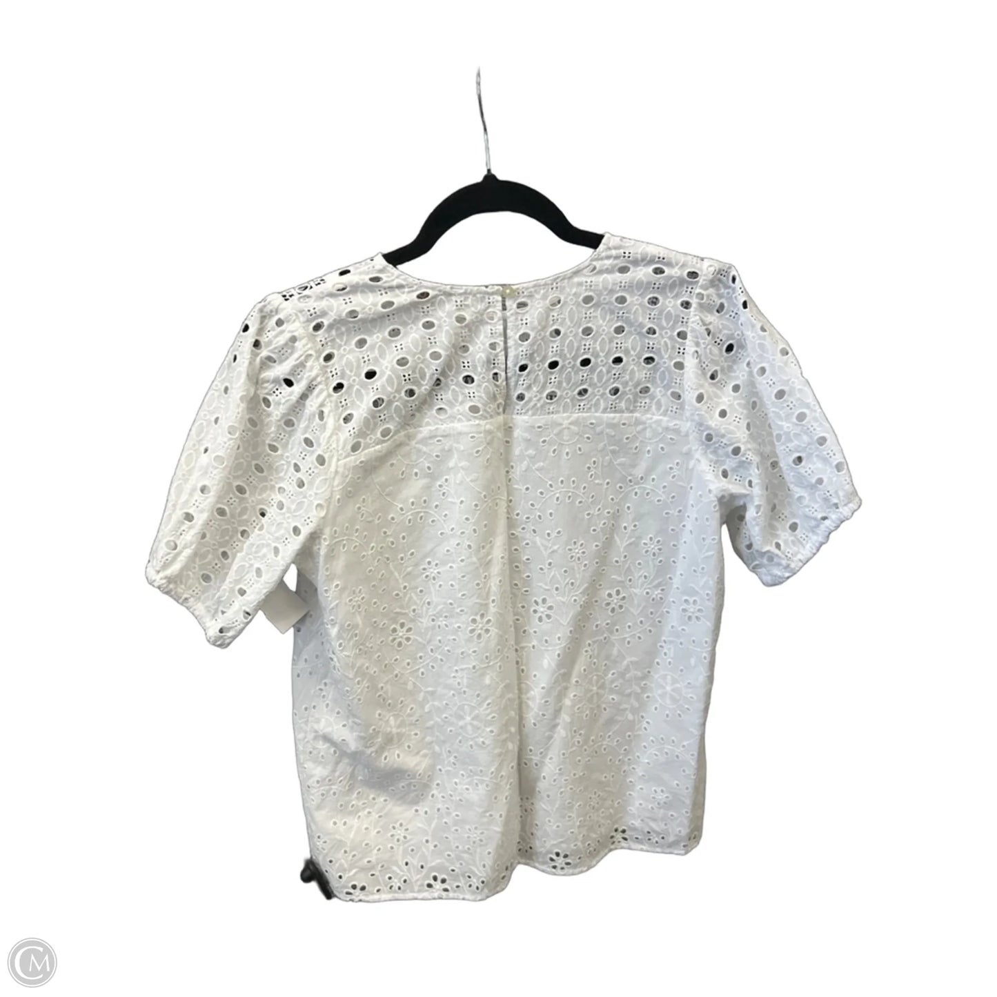 Top Short Sleeve By Loft In White, Size: Mp