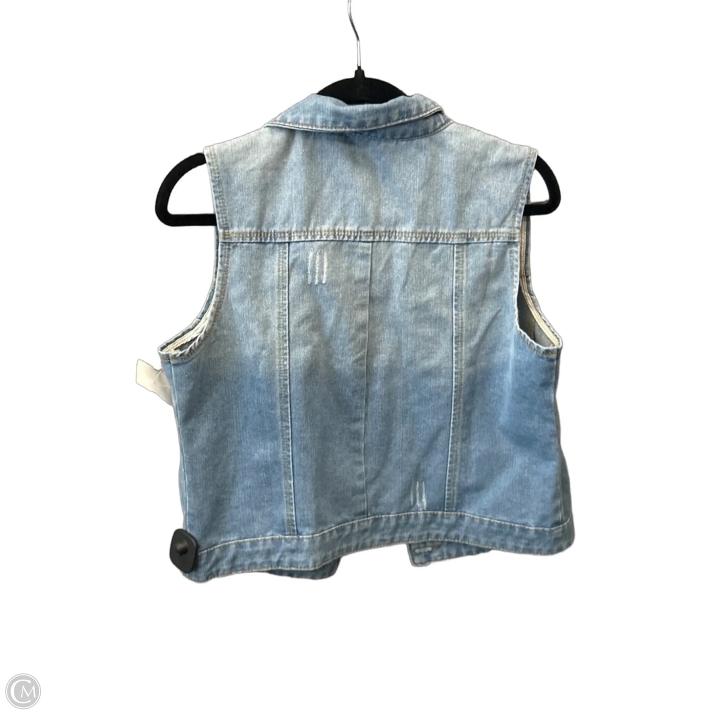 Vest Other By Clothes Mentor In Blue Denim, Size: M