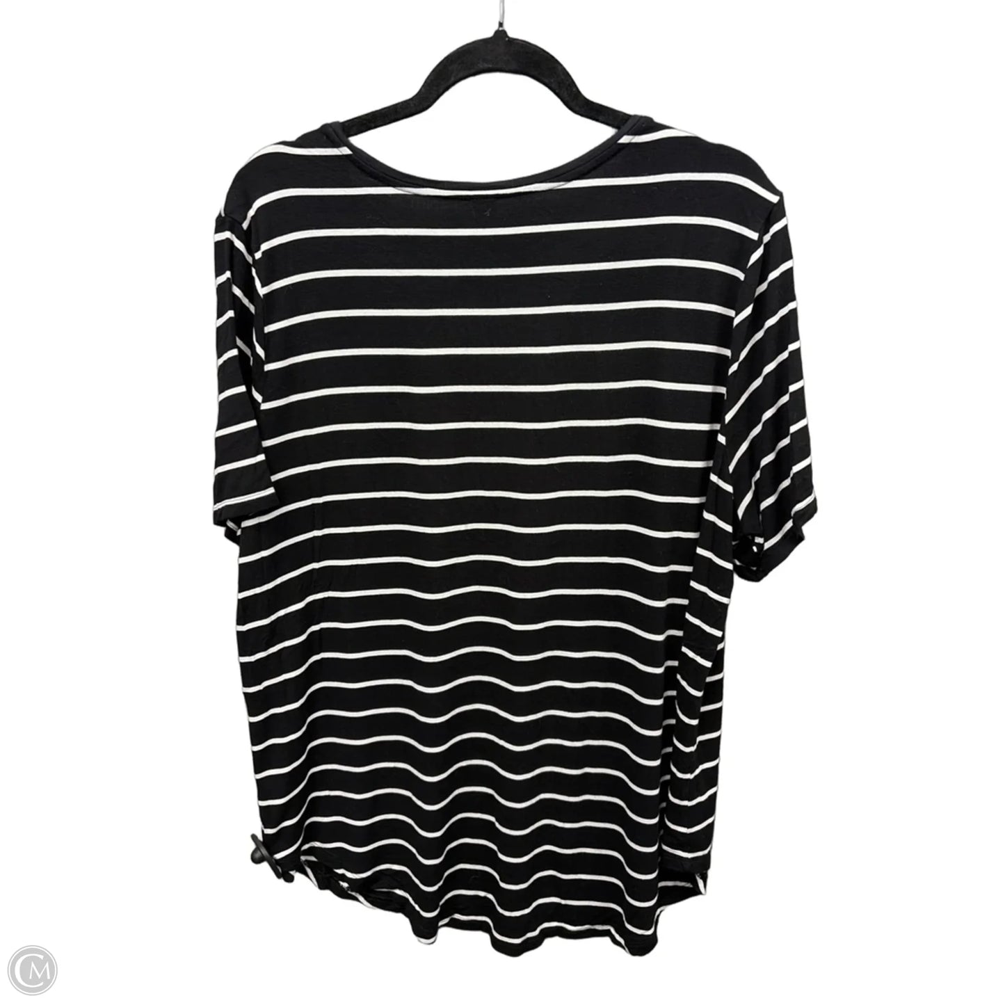 Top Short Sleeve Basic By Old Navy In Striped Pattern, Size: Xxl