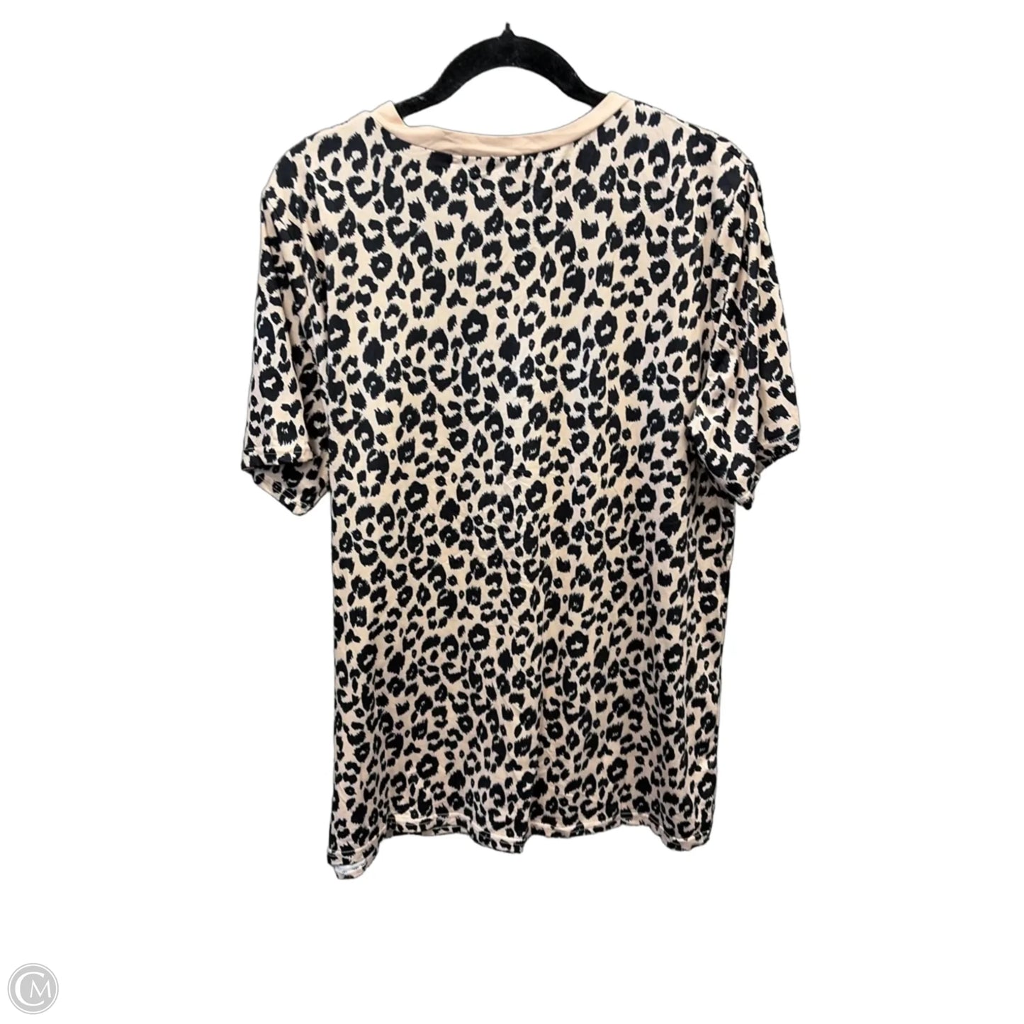 Top Short Sleeve By Clothes Mentor In Animal Print, Size: Xxl