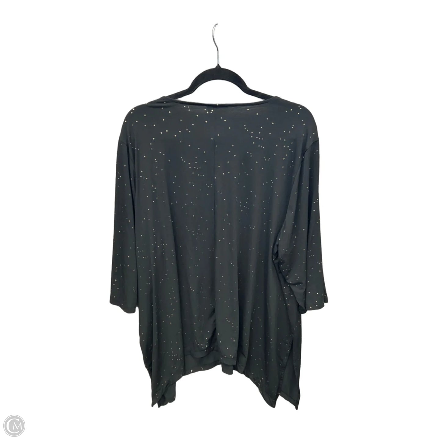 Top Long Sleeve By Catherines In Black, Size: 2x