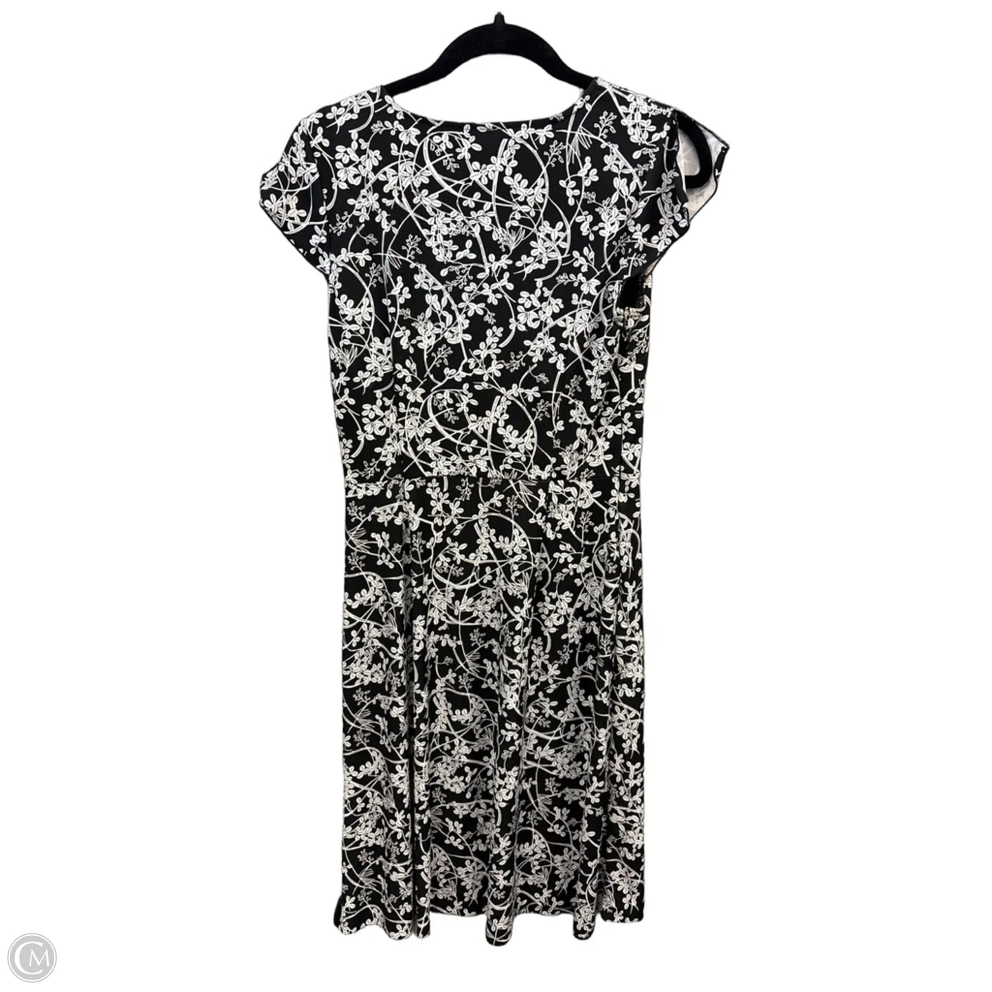 Dress Casual Midi By Loft In Black & White, Size: S