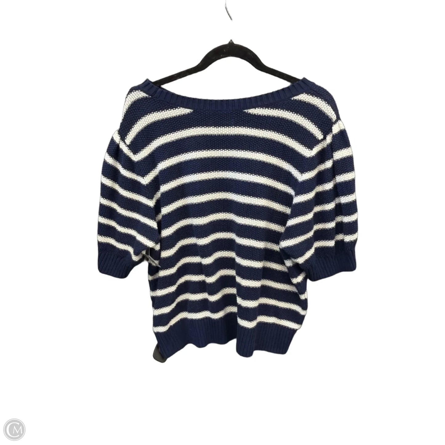Sweater Short Sleeve By Sonoma In Striped Pattern, Size: Xxl