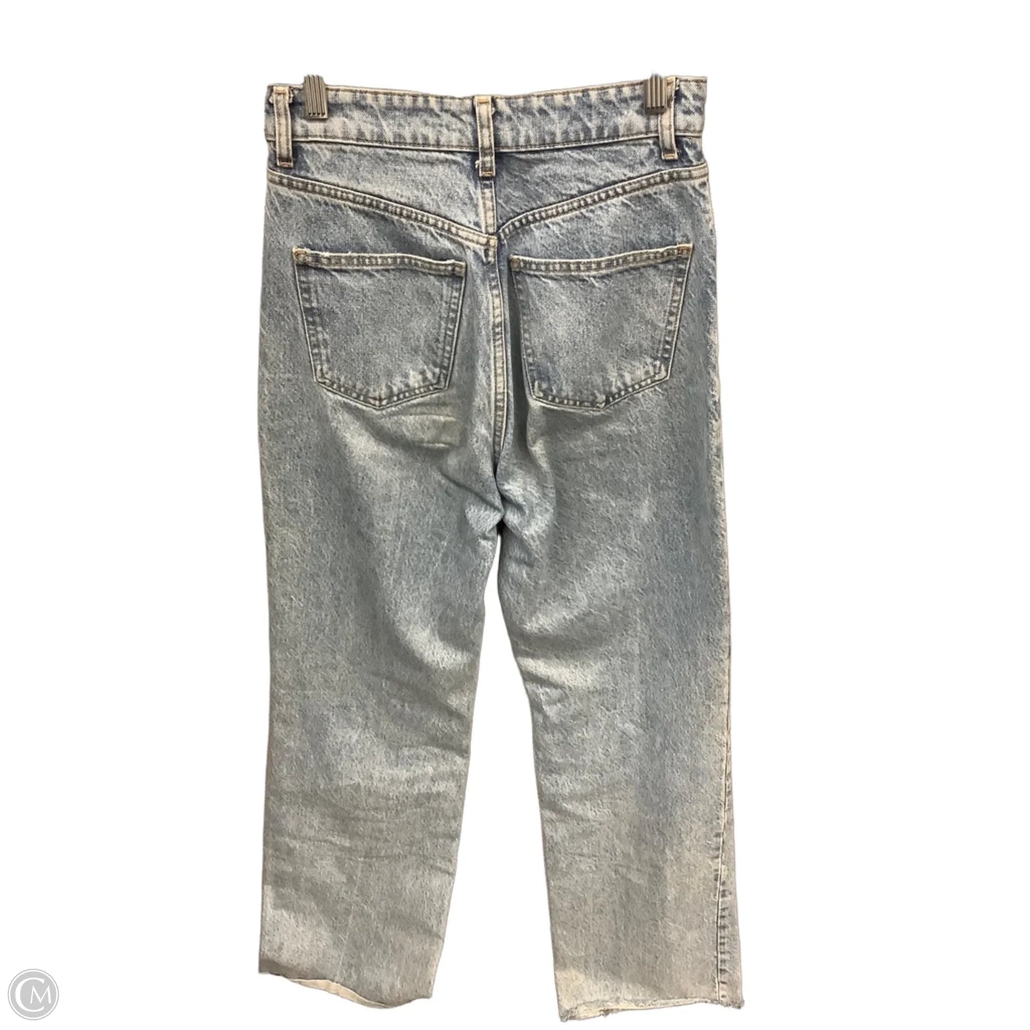 Jeans Straight By Zara In Blue Denim, Size: 2