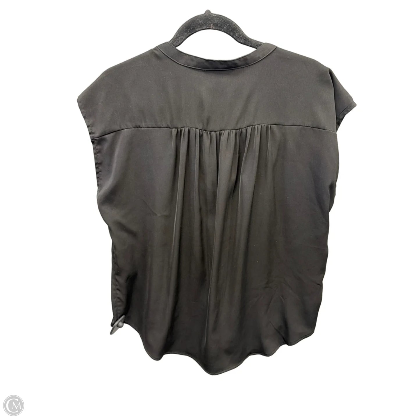 Top Short Sleeve By Banana Republic In Black, Size: M