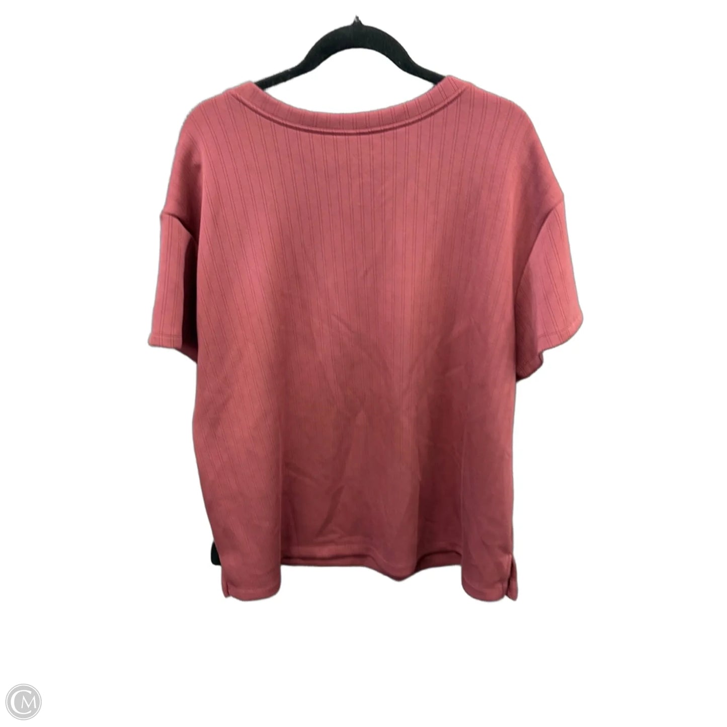 Athletic Top Short Sleeve By Livi Active In Pink, Size: 1x